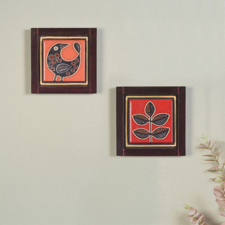 Pichhwai Handcrafted Tiles Wall Art Panel S02