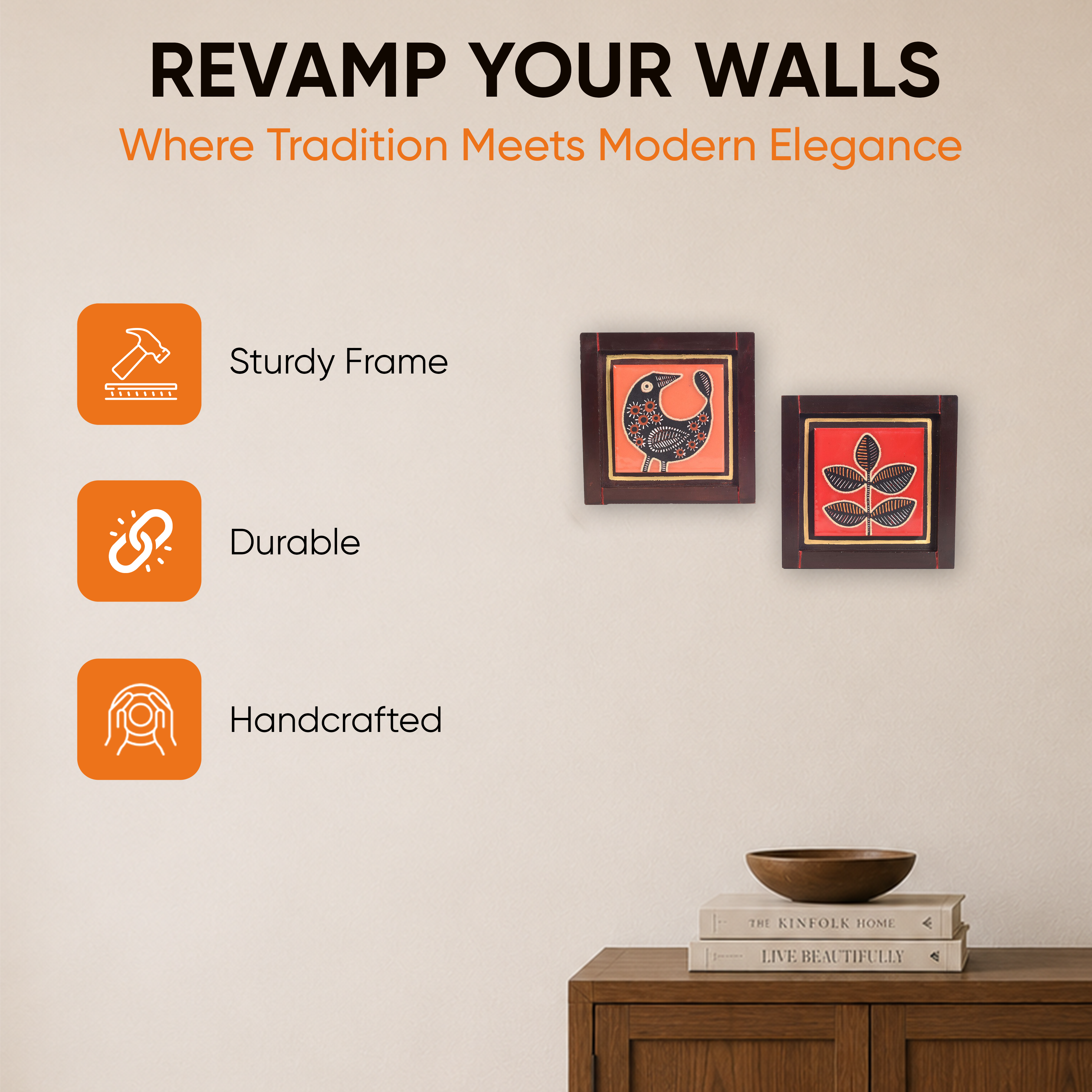 Pichhwai Handcrafted Tiles Wall Art Panel S02