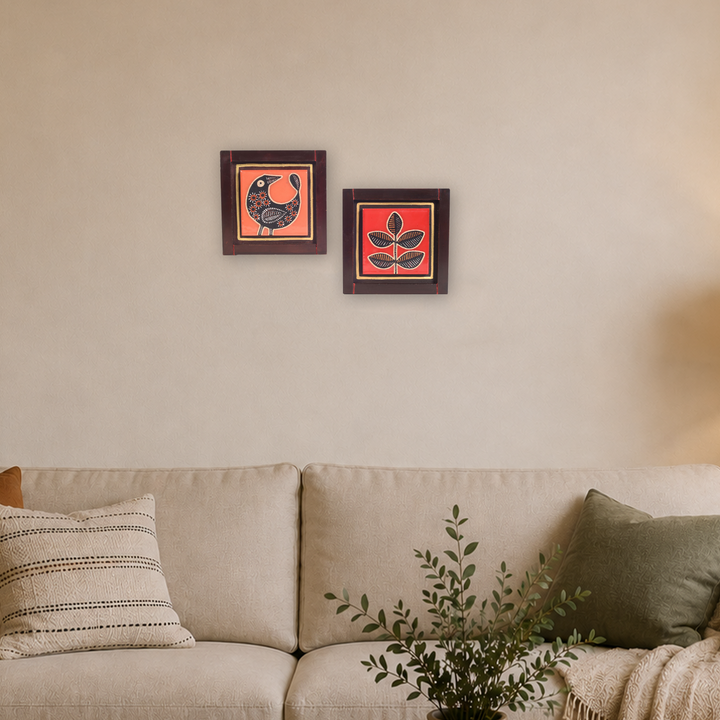 Pichhwai Handcrafted Tiles Wall Art Panel S02
