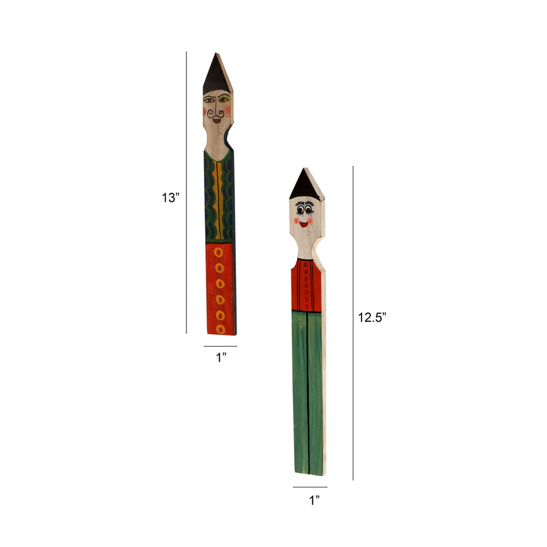 Motu Patlu Wall Decor Sticks (SO2)-1.5x0.1x13.1/ 1.5x0.1x12.5