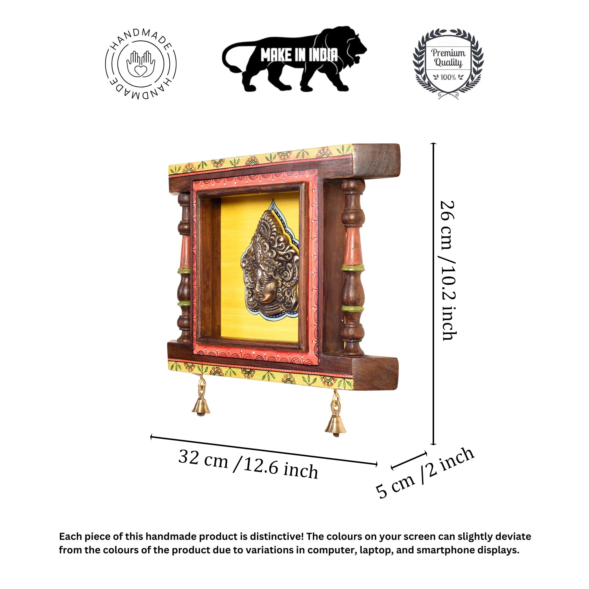 Parameshwar Wall décor frame with divine Vishnu Majestically set on a beautiful frame