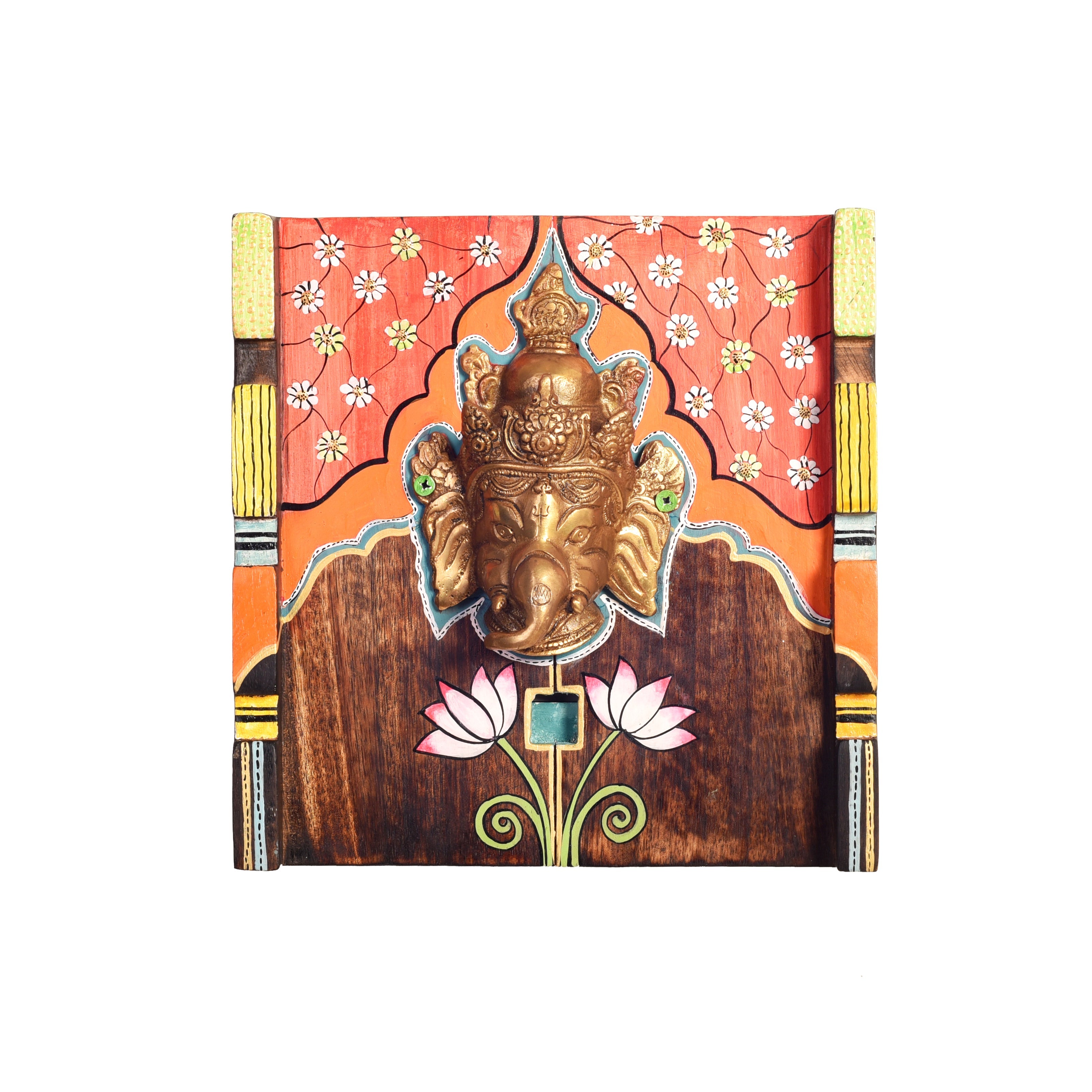 Amantran Wall décor frame with divine Ganesha Majestically set on a beautiful frame