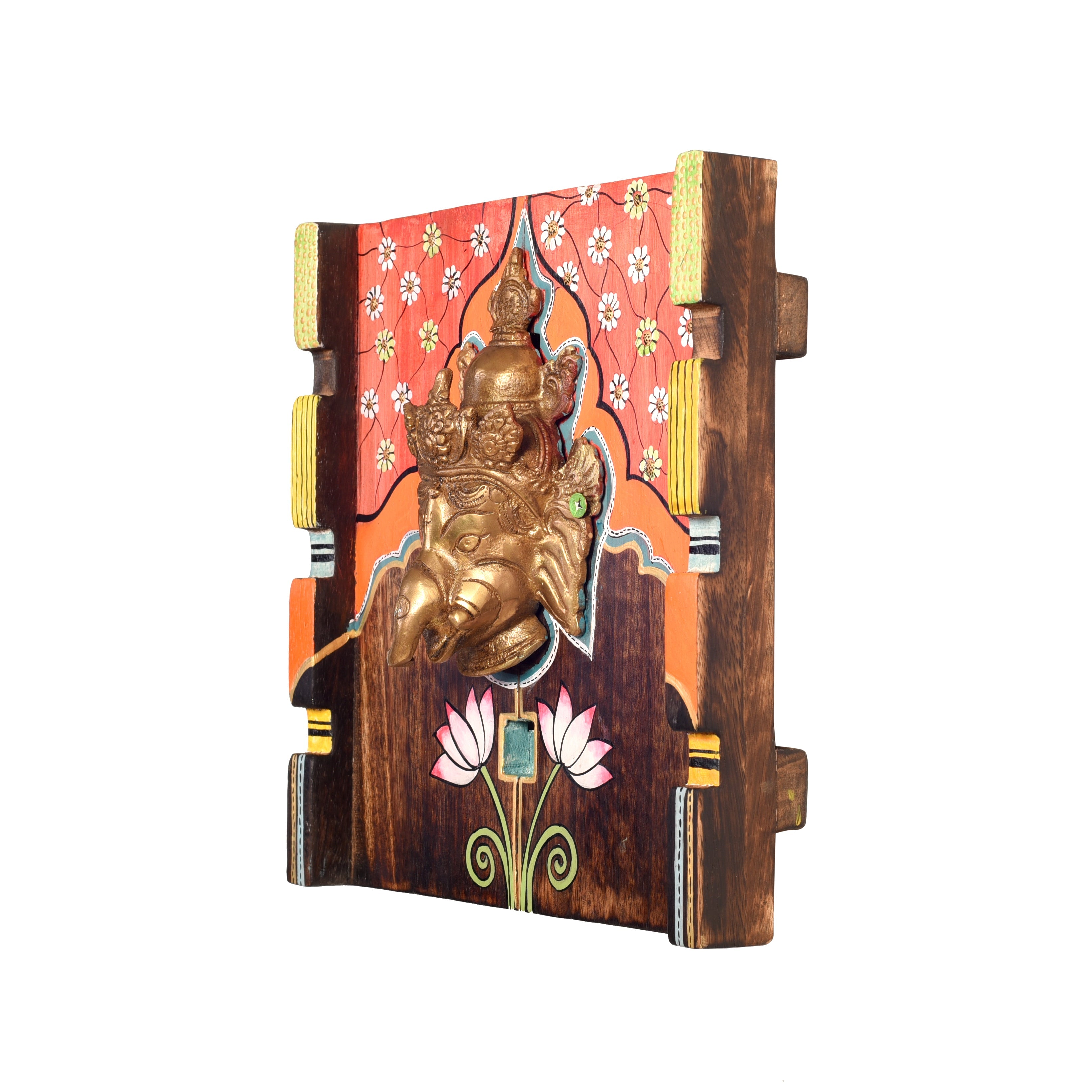 Amantran Wall décor frame with divine Ganesha Majestically set on a beautiful frame