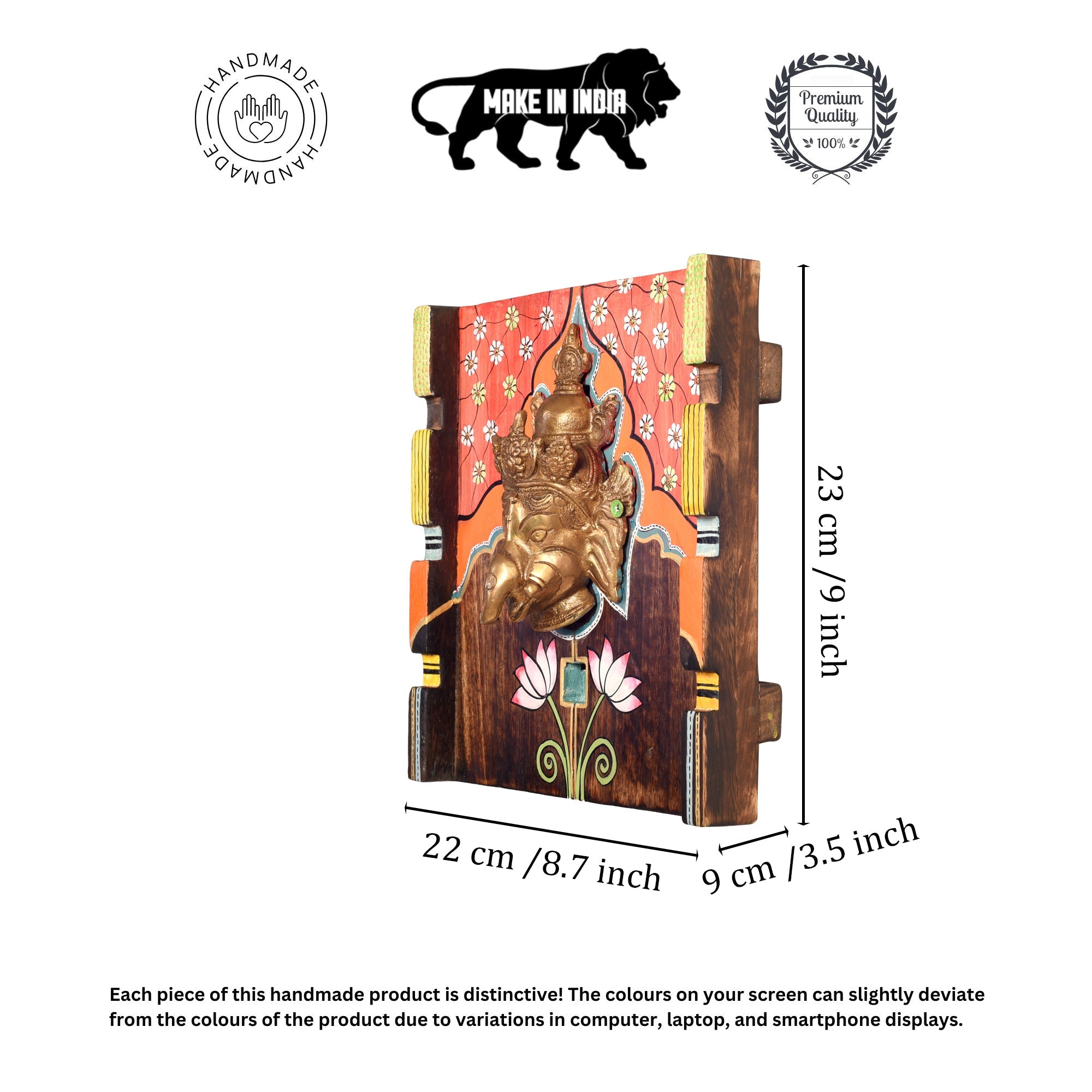 Amantran Wall décor frame with divine Ganesha Majestically set on a beautiful frame