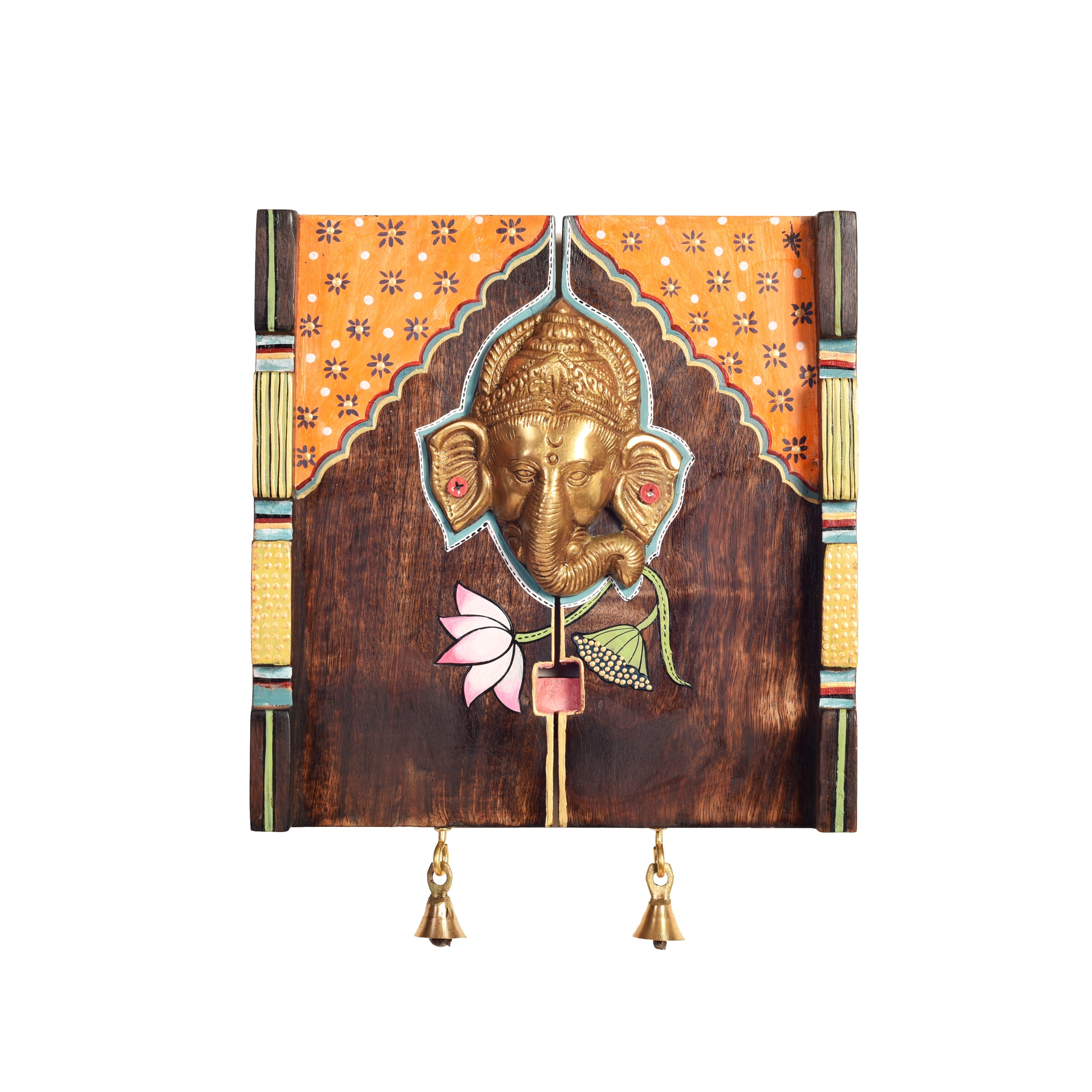 Amantran-I Wall décor frame with divine Ganesha Majestically set on a beautiful frame
