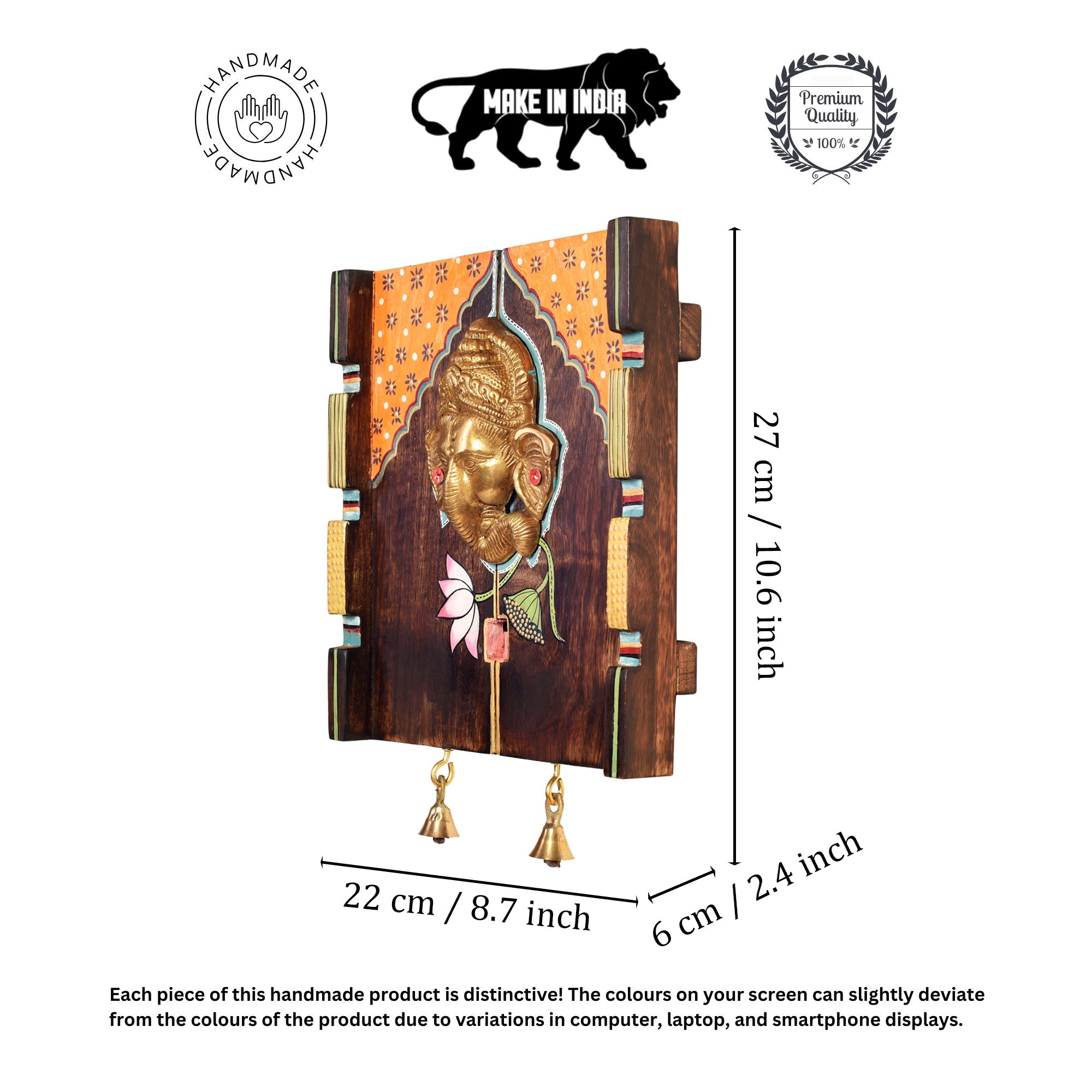 Amantran-I Wall décor frame with divine Ganesha Majestically set on a beautiful frame