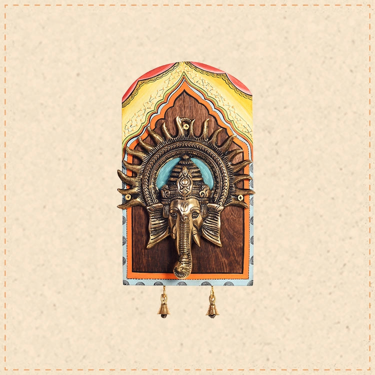 Amantran-II Wall décor frame with divine Ganesha Majestically set on a beautiful frame