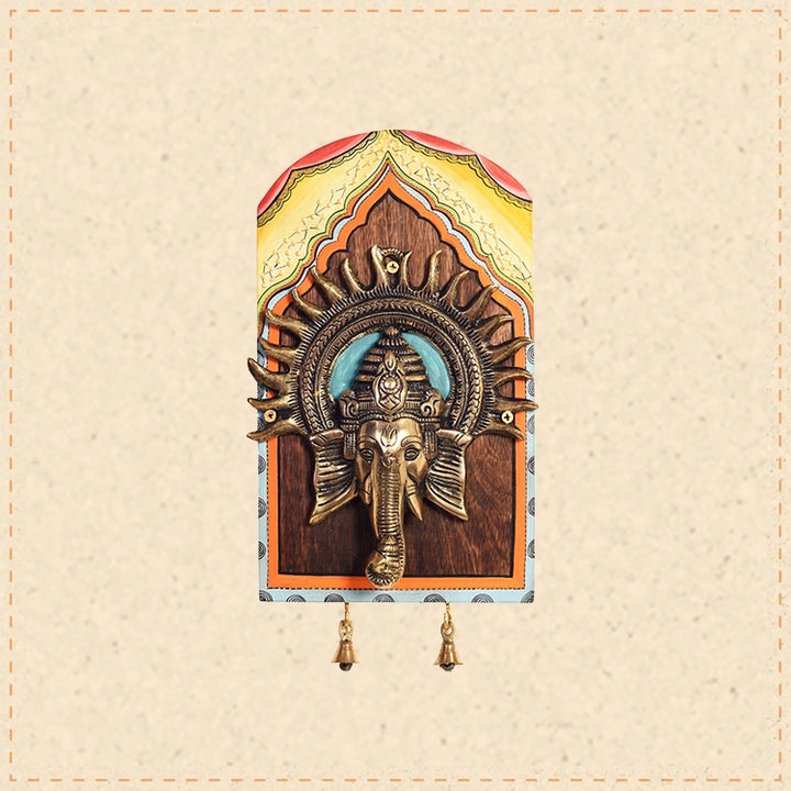 Amantran-II Wall décor frame with divine Ganesha Majestically set on a beautiful frame