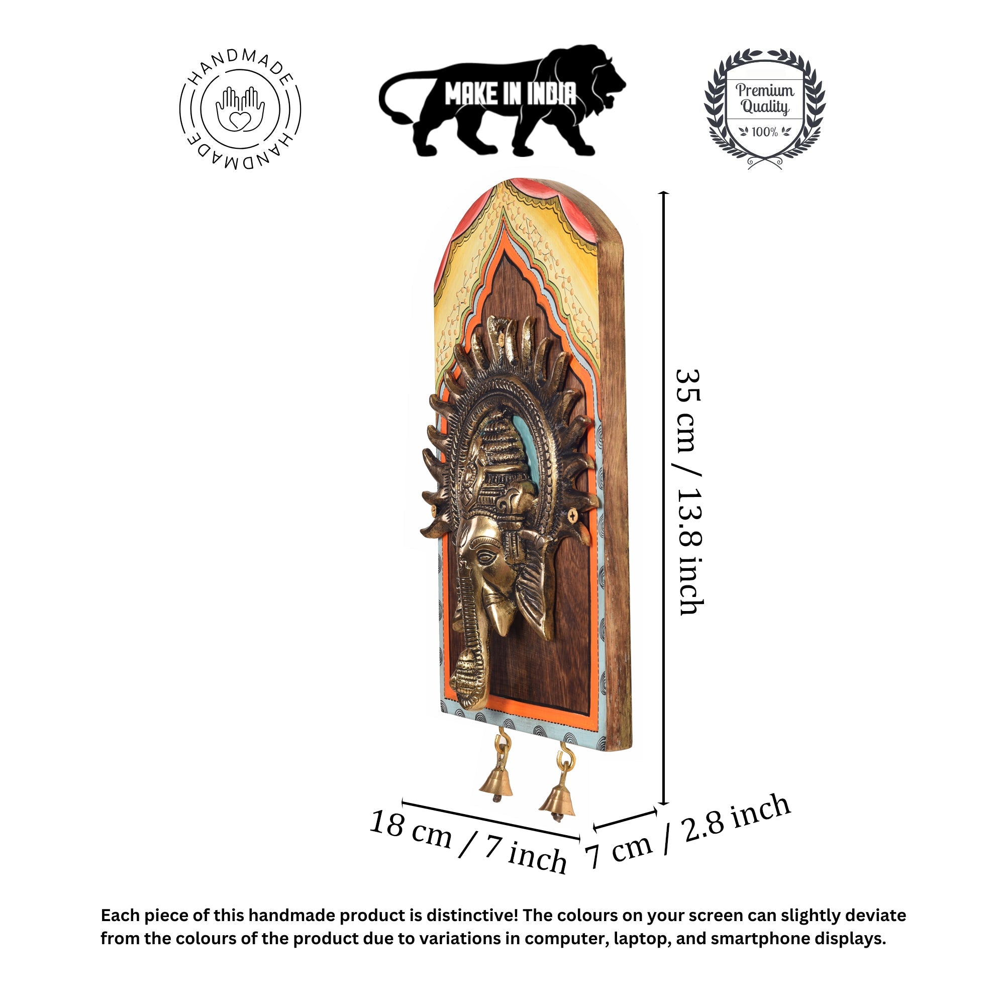 Amantran-II Wall décor frame with divine Ganesha Majestically set on a beautiful frame