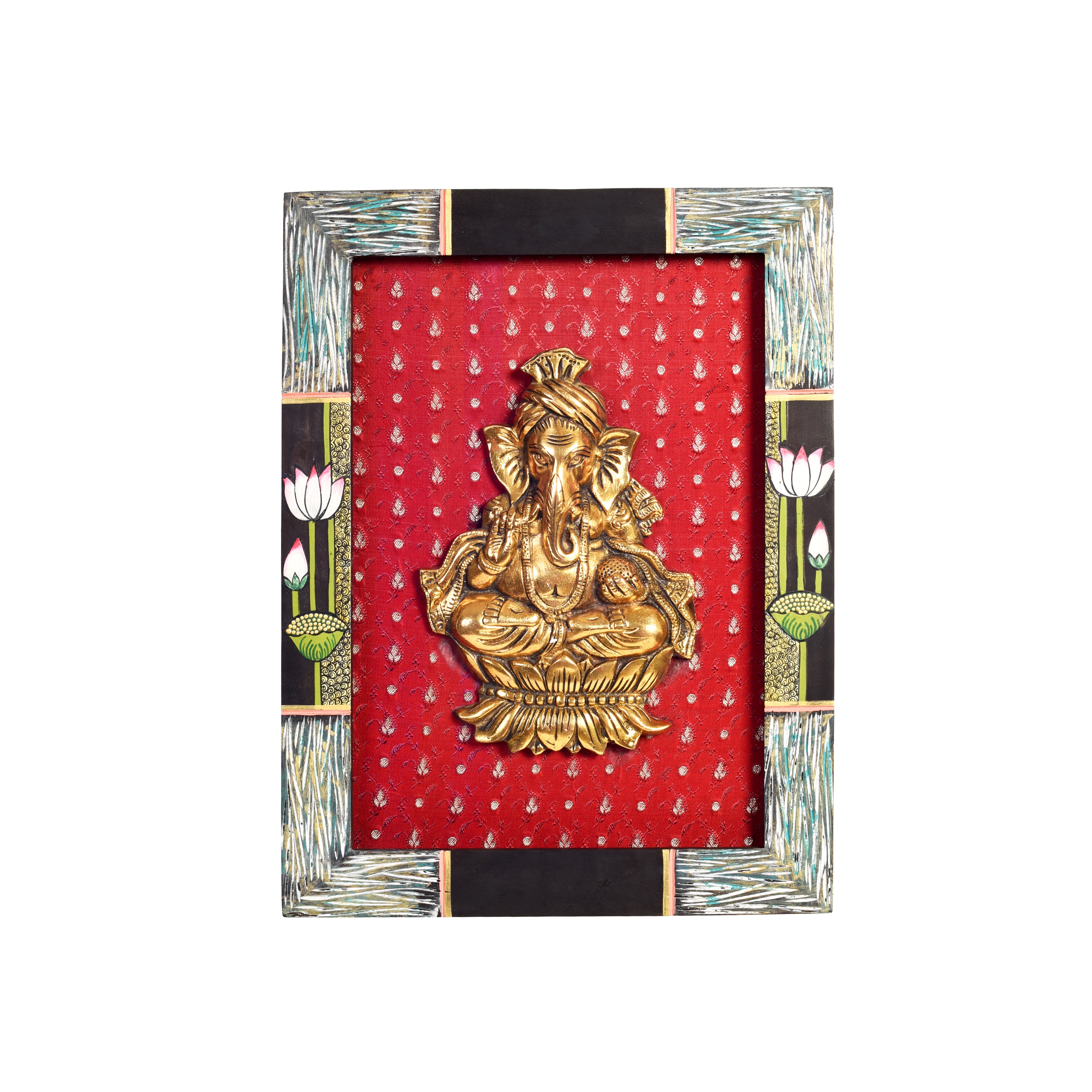 Subheksha Wall décor frame with divine Ganesha Majestically set on a beautiful frame