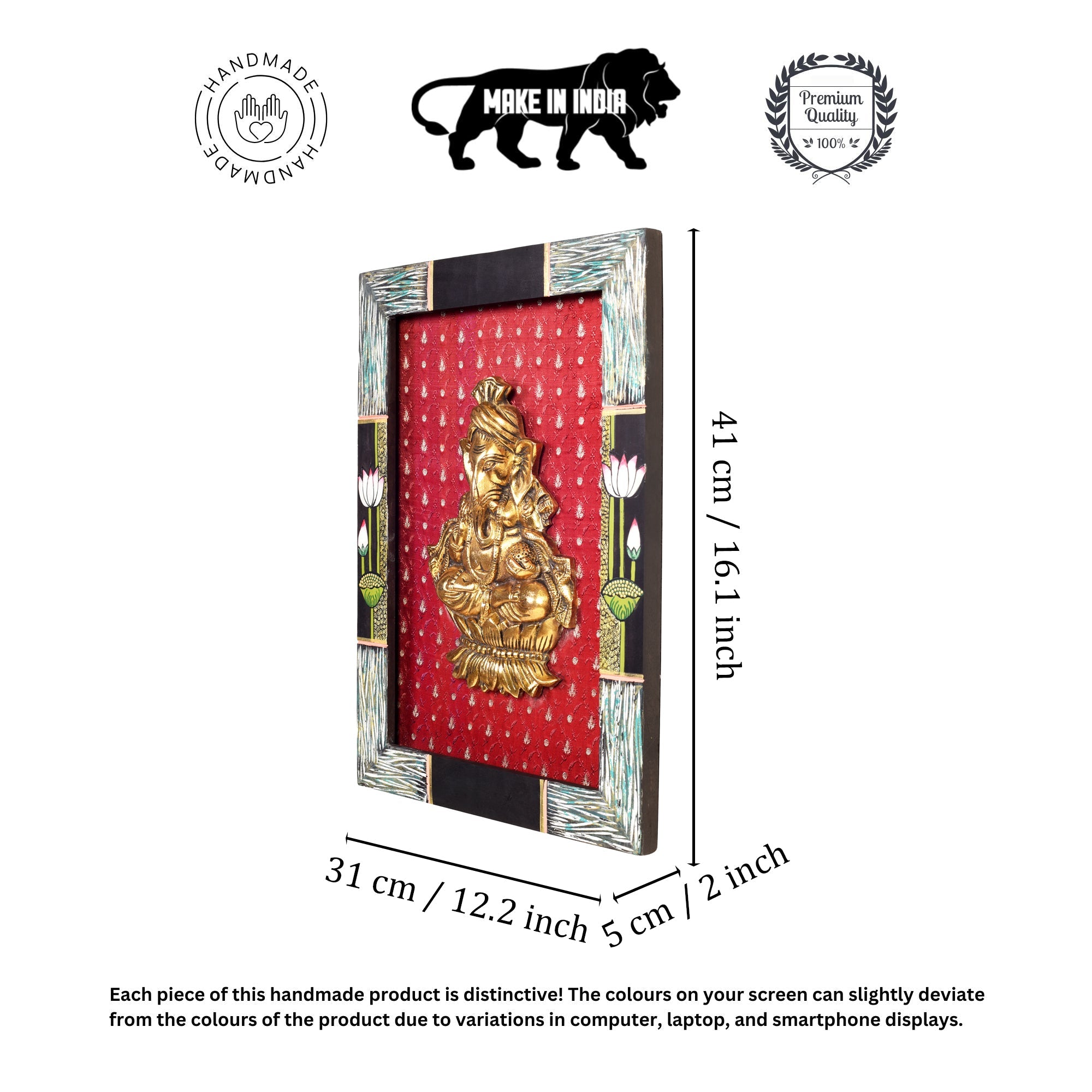 Subheksha Wall décor frame with divine Ganesha Majestically set on a beautiful frame