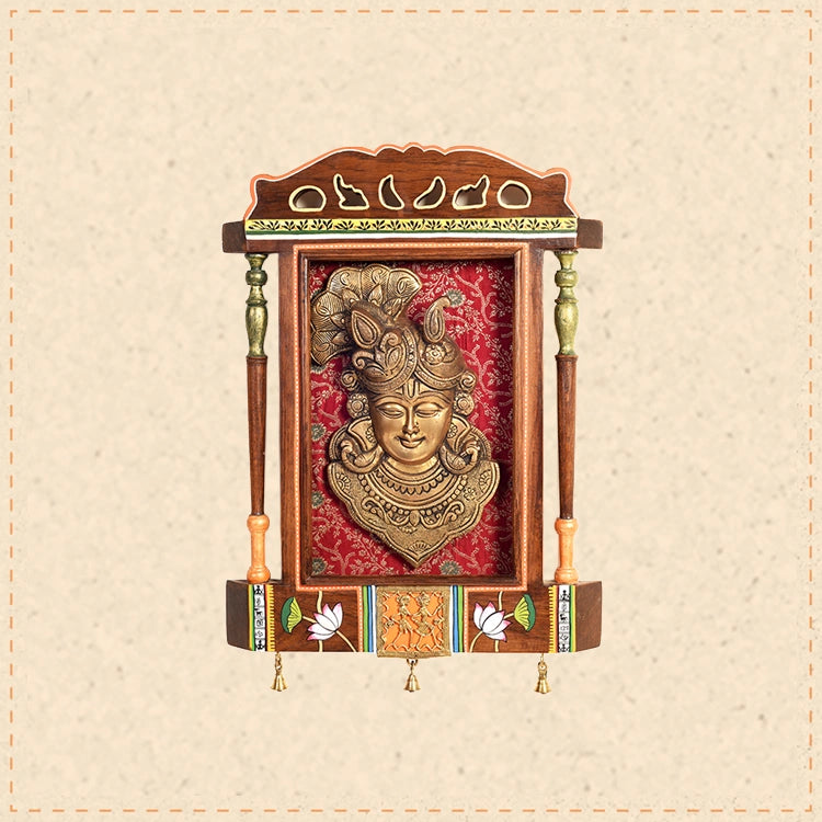 Eshwara Wall décor frame with divine Swami Narayan Majestically set on a beautiful frame