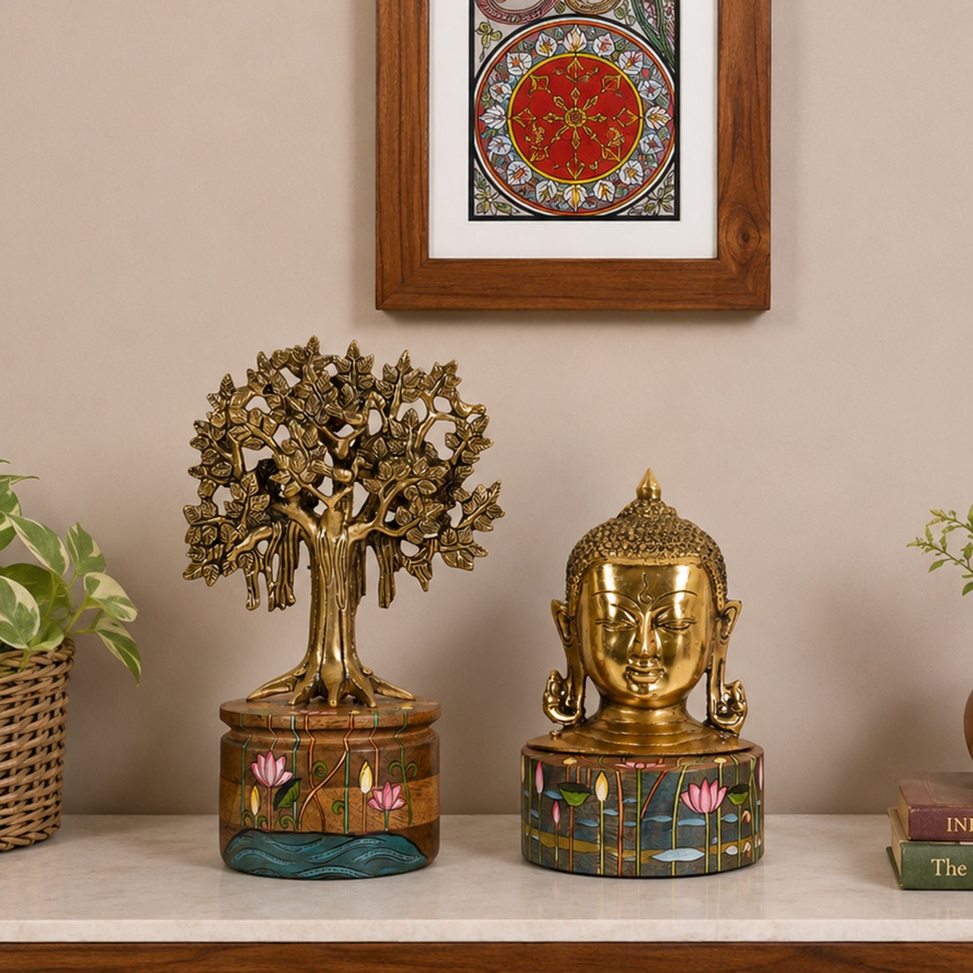 Bodhi Buddha & Kalpavriksha Tree Set