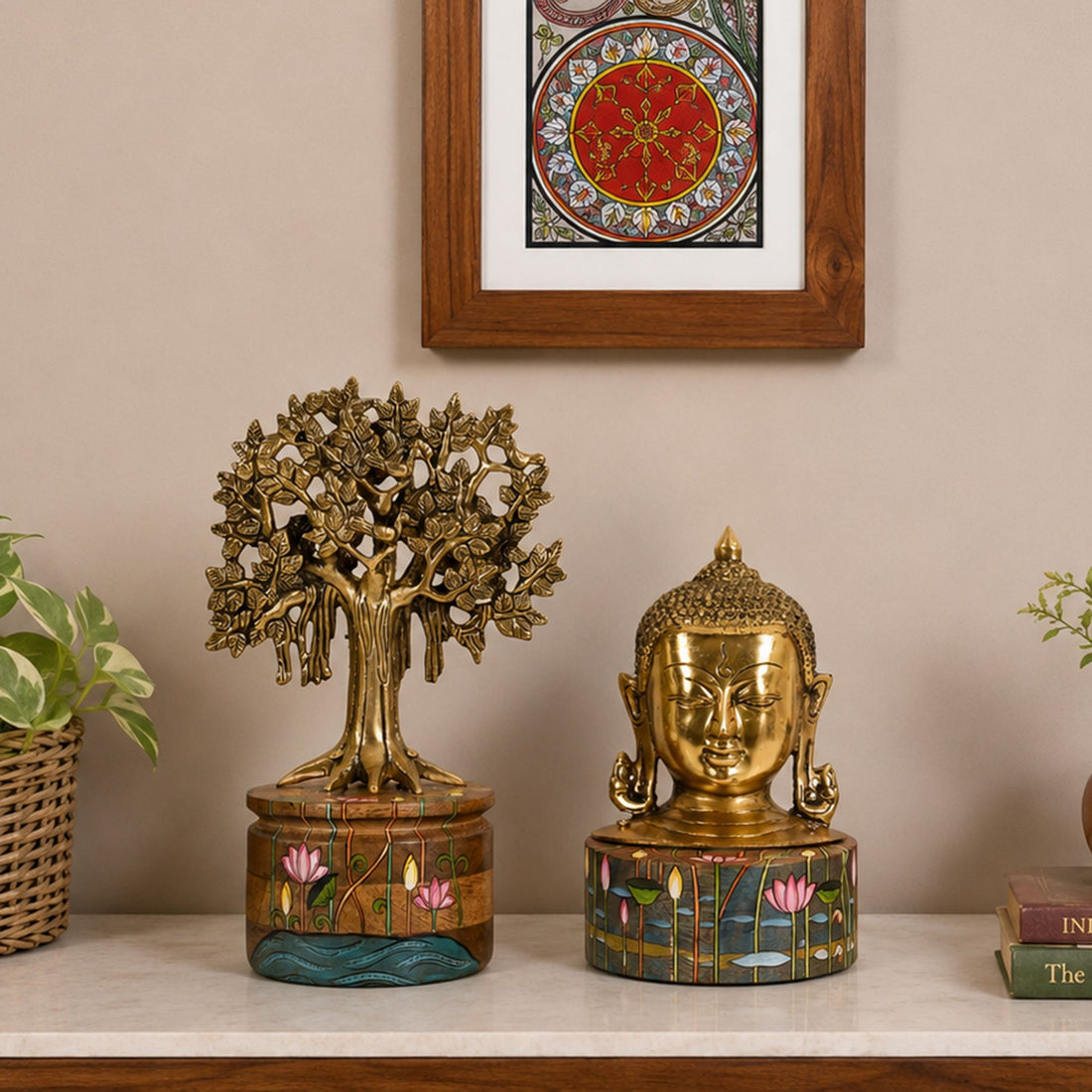 Bodhi Buddha & Kalpavriksha Tree Set