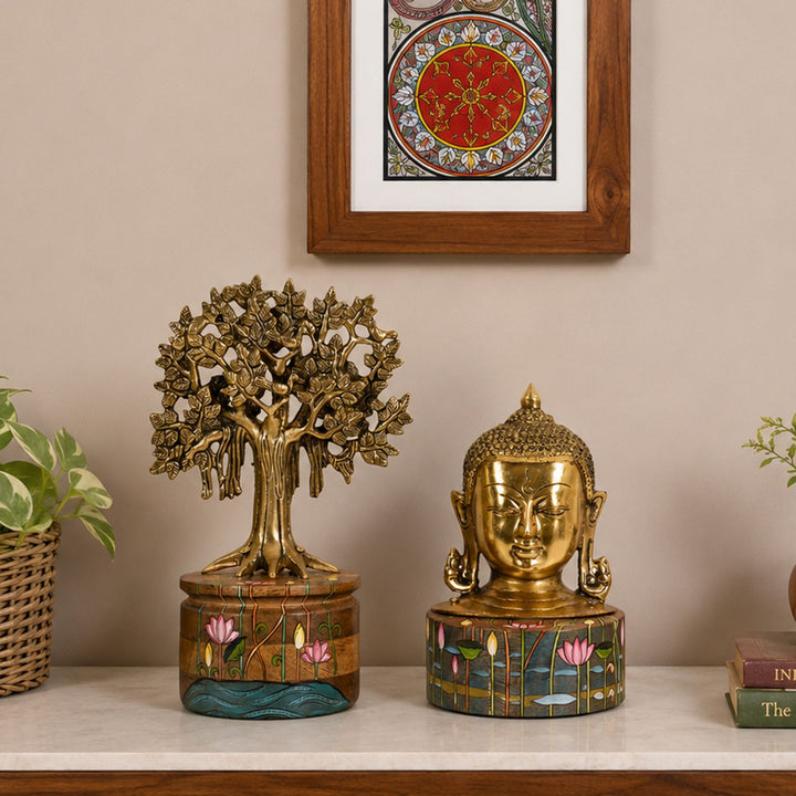 Bodhi Buddha & Kalpavriksha Tree Set