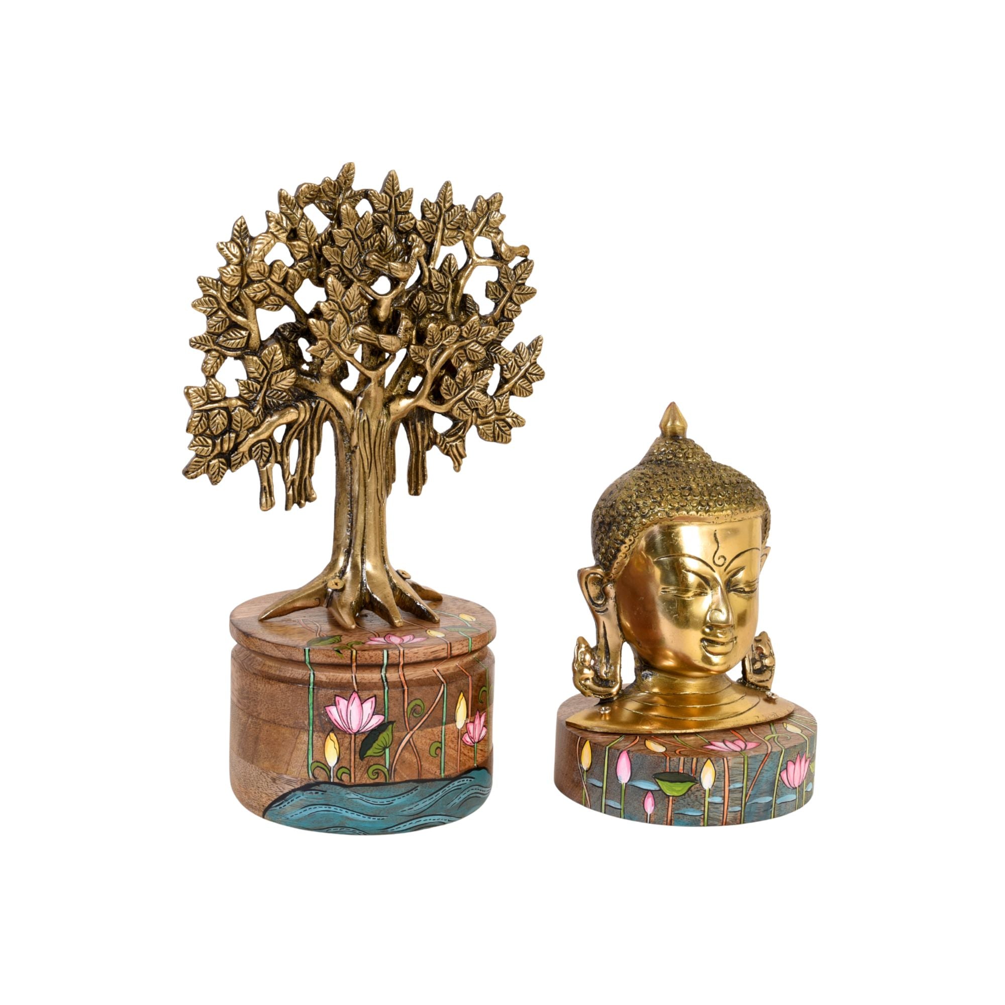 Bodhi Buddha & Kalpavriksha Tree Set