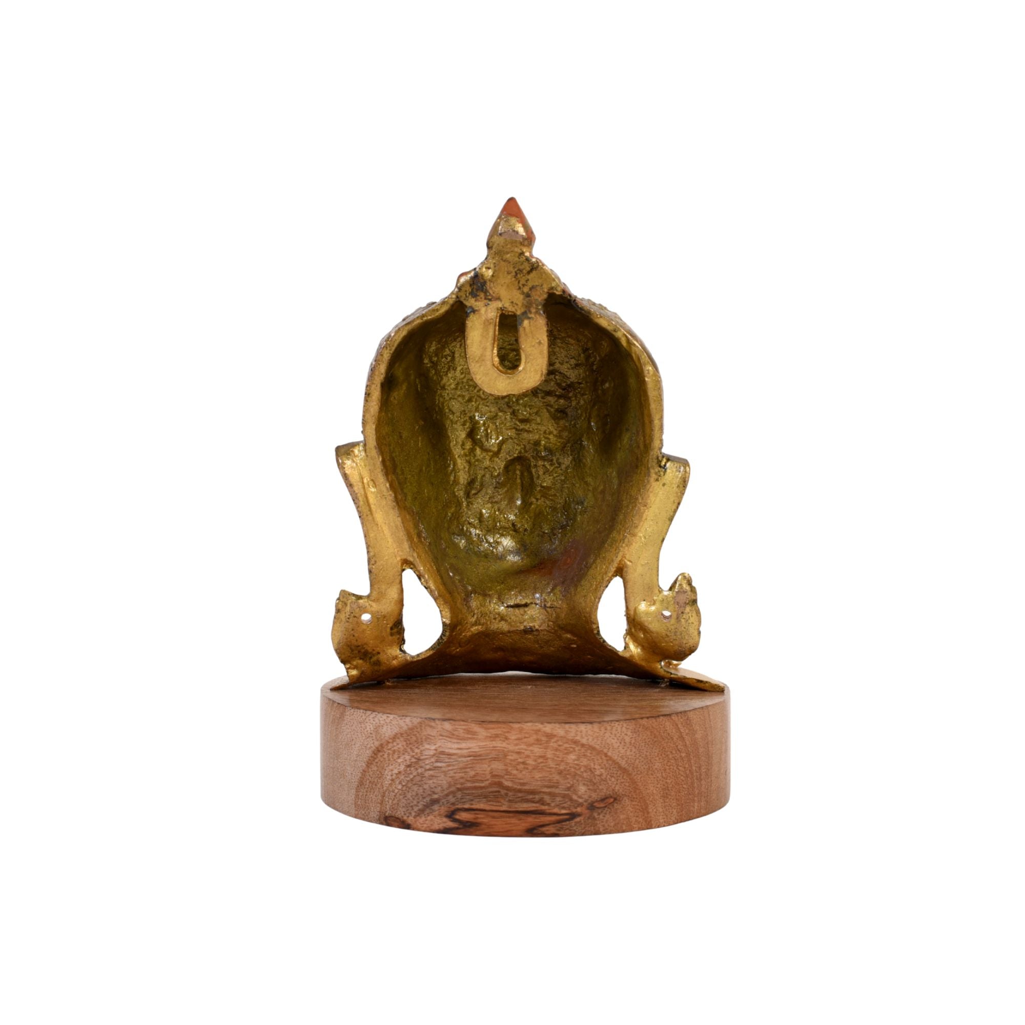 Shanti Brass Buddha Head on Lotus