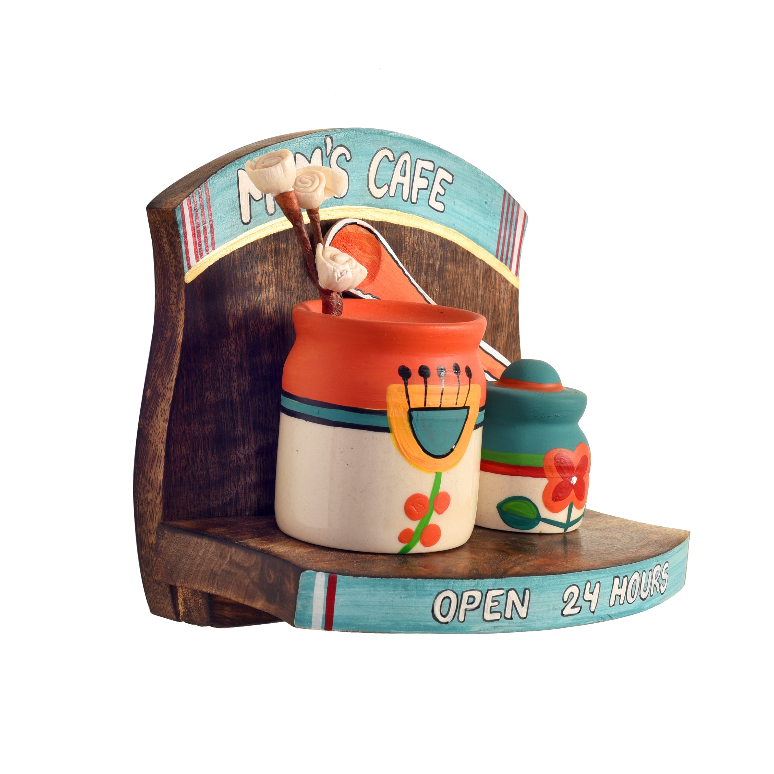 Mom's Café Dining Room wall Décor ensamble with hand painted pots