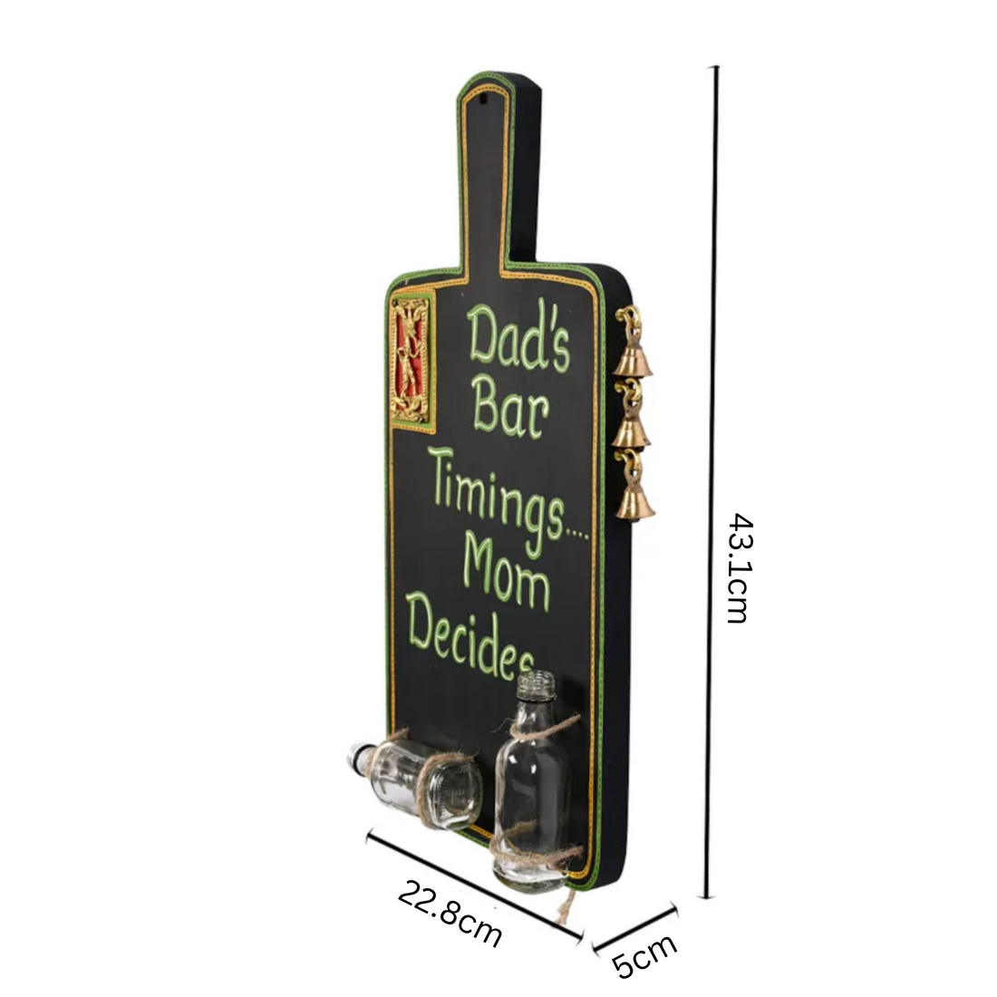 "Dad's Bar" Handcrafted in Wood (9x2x17)