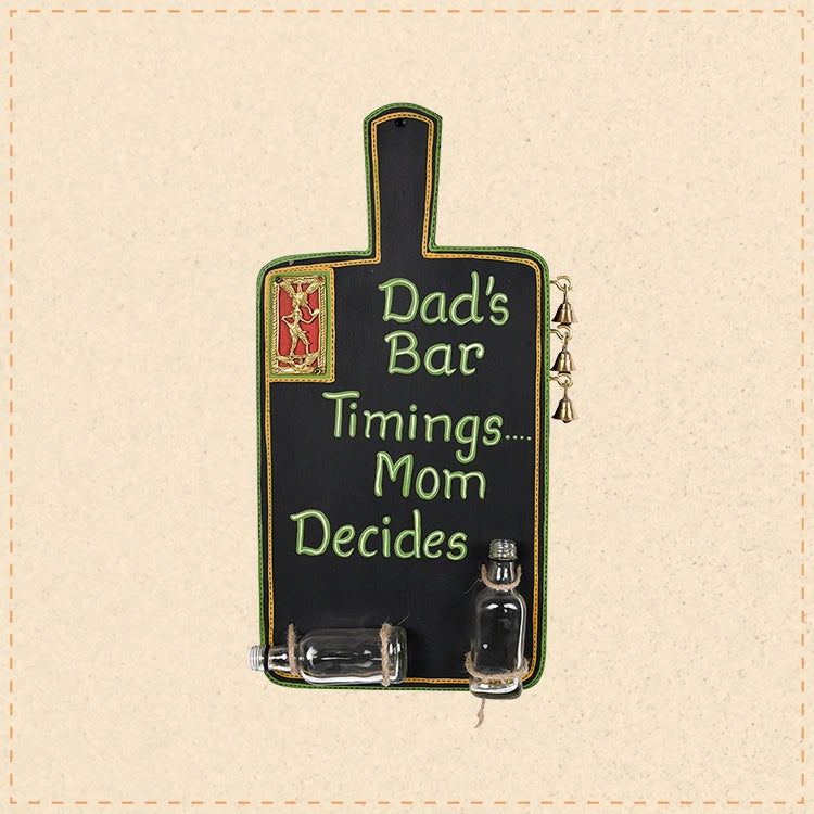 Dad's Bar Handcrafted in Wood (9x2x17)