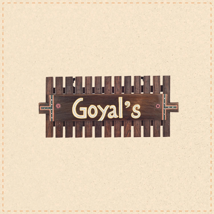Customizable Handcrafted Name Board