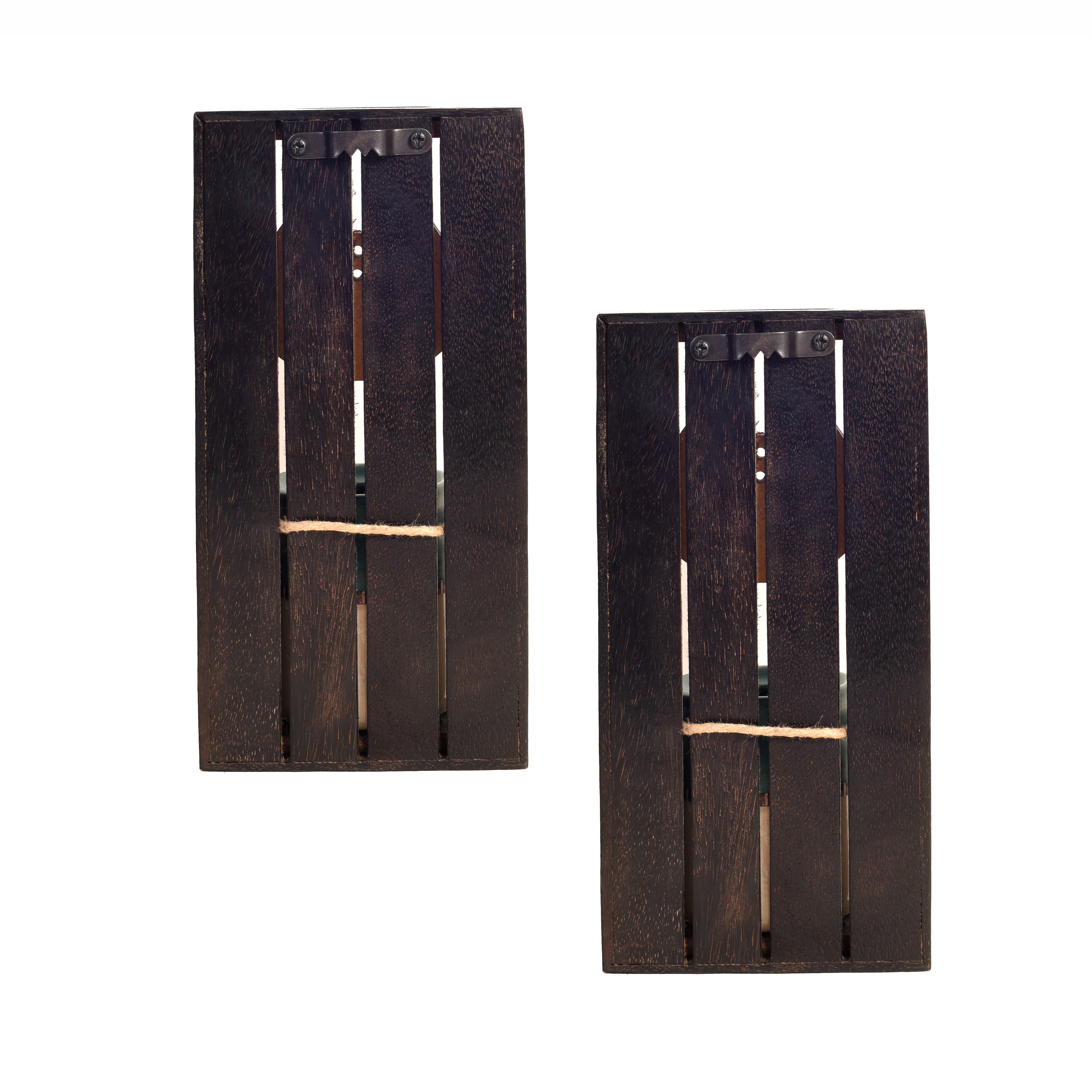 Handcrafted Cat Theme Wall Décor with Hanging Pots Decorative Wooden Art Set