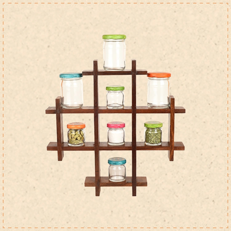 Spices Organizer For Wall Set Of 8 (13x2x13)