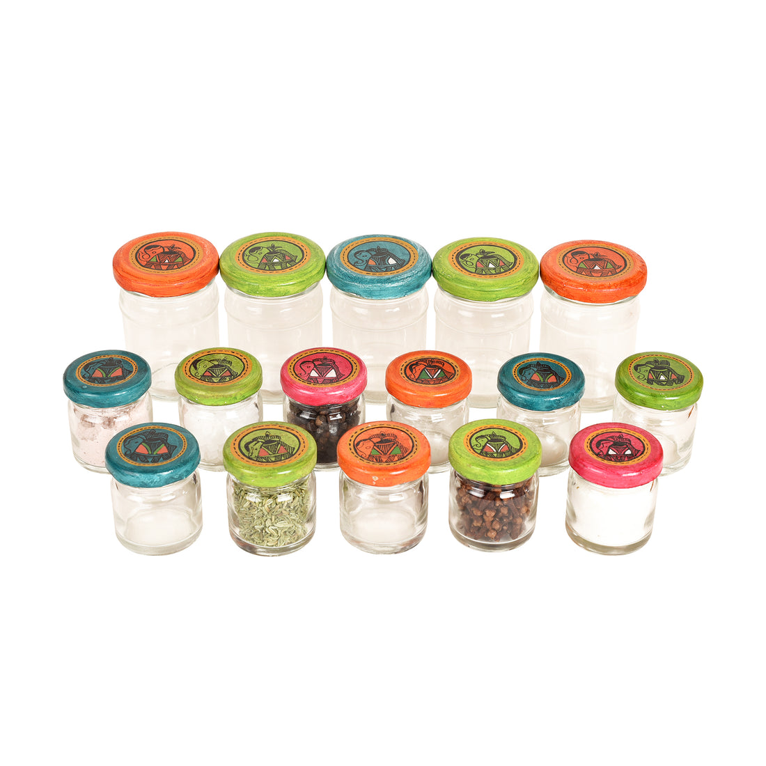 Spices Organiser For Wall Set Of 16 (20x2x13)