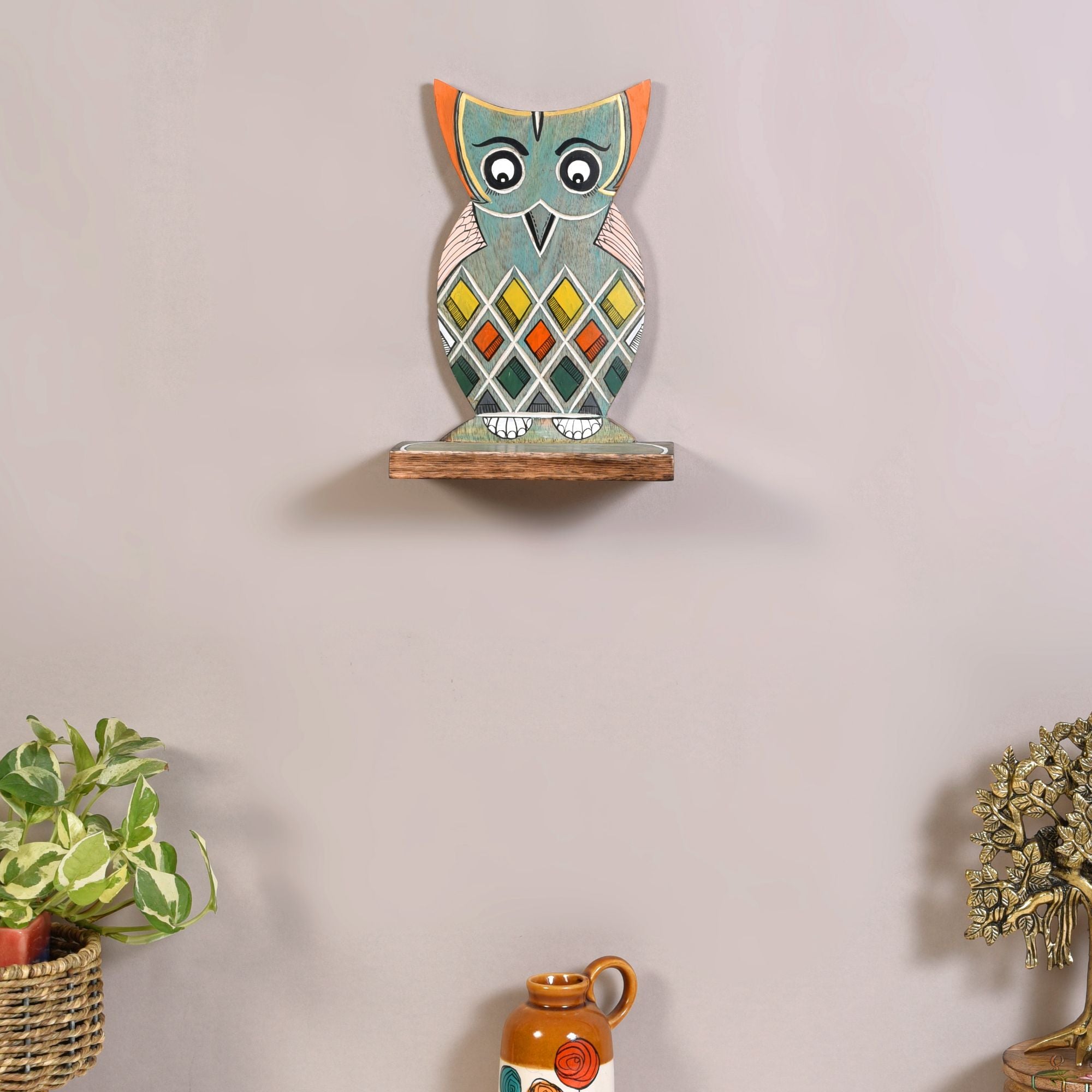 Ullu Mosaic Owl Towel Holder