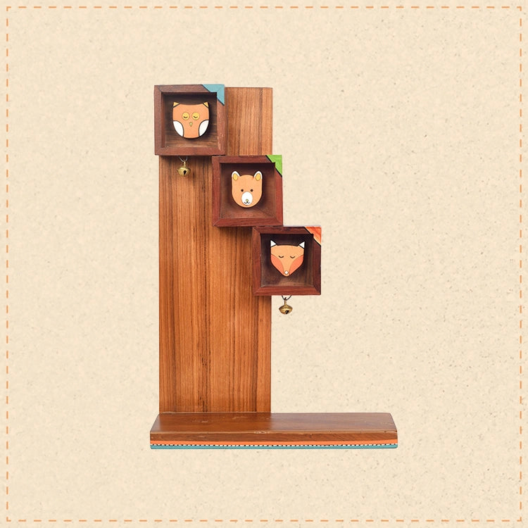 Animals Handcrafted Hanging Wall Dislay Shelf