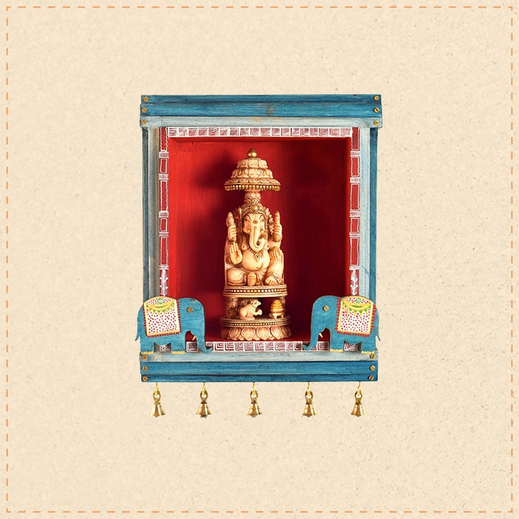 Handcrafted Turquoise Hanging Jharokha