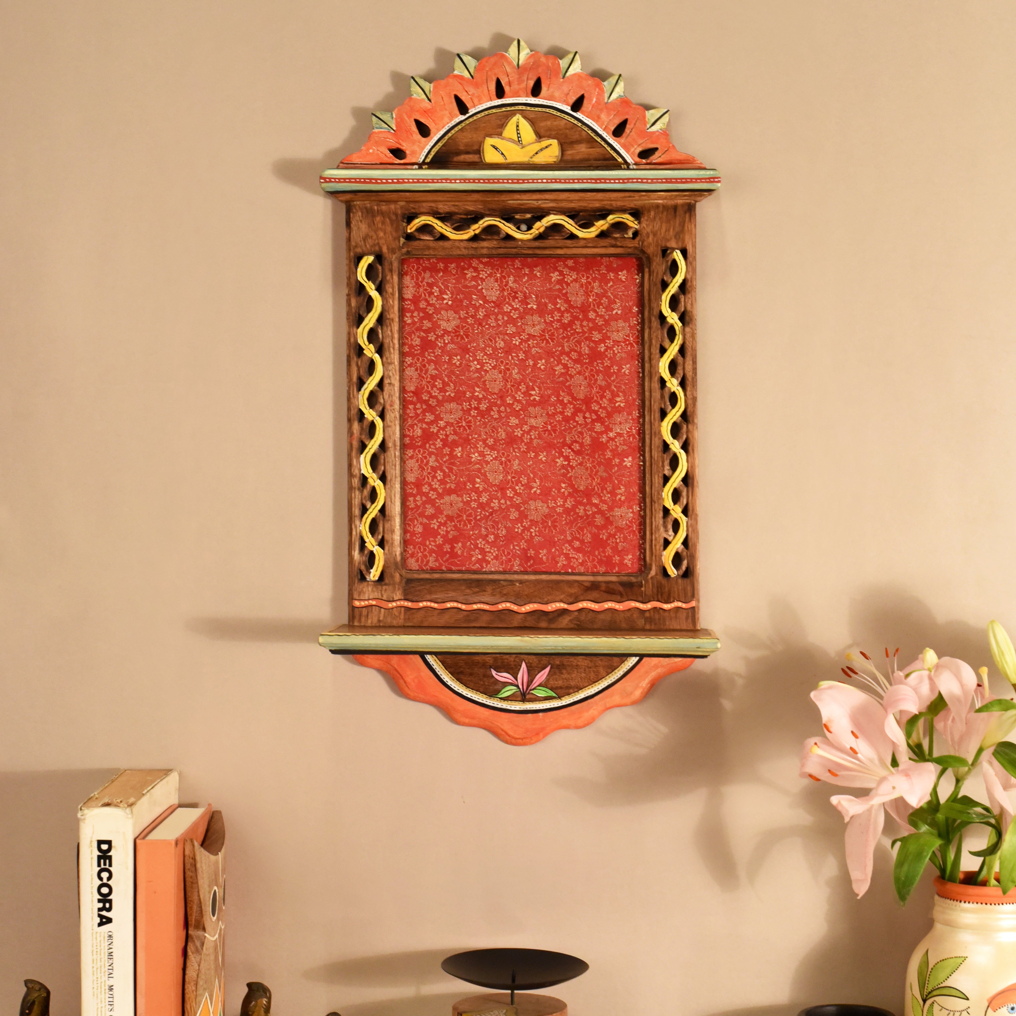 Handcrafted Traditional Wooden Wall Panel Decorative Art Frame for Home Décor