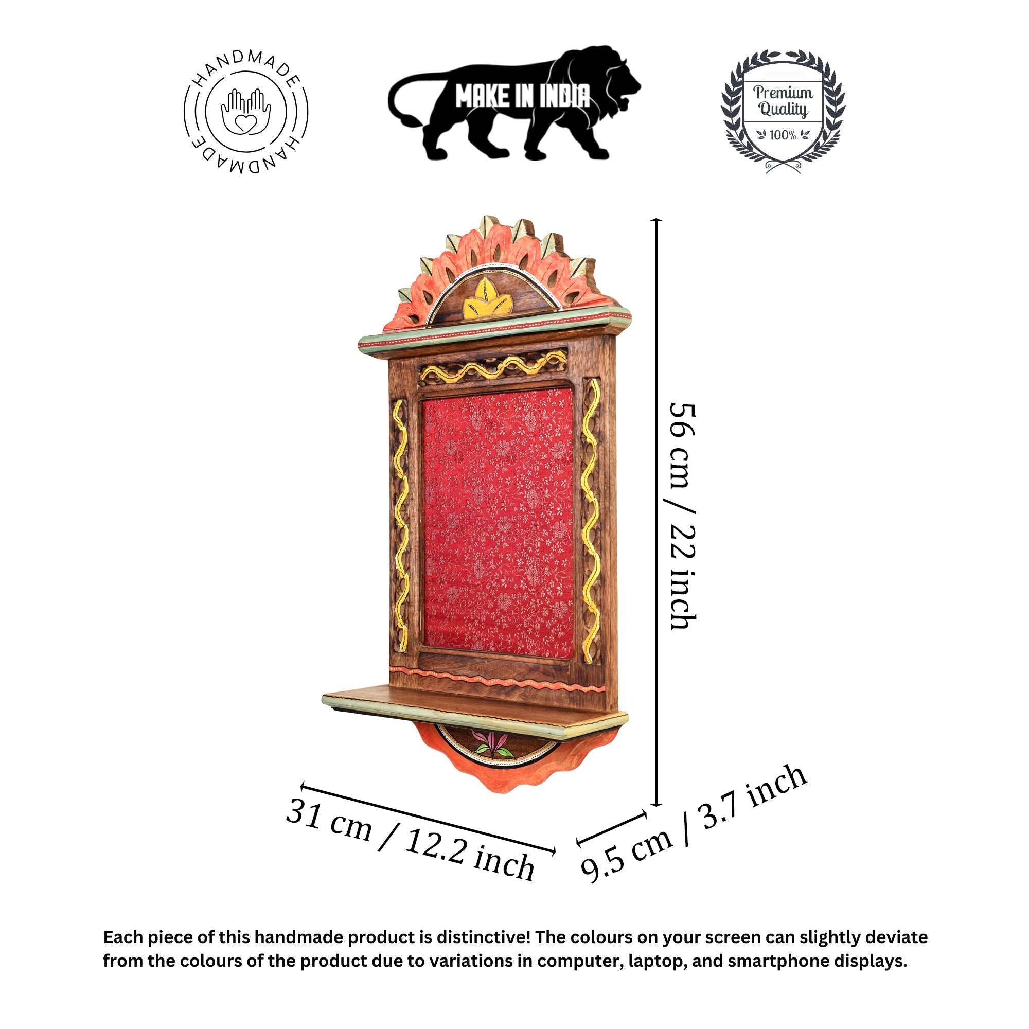 Handcrafted Traditional Wooden Wall Panel Decorative Art Frame for Home Décor