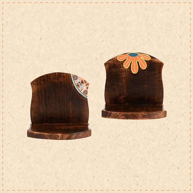 Wall Decor Handcrafted Wooden Shelves (Set of 2) (6.5x5x7)