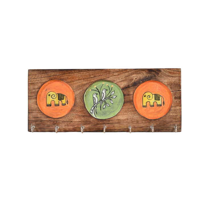Gaja Elephant & Tree Key Holder