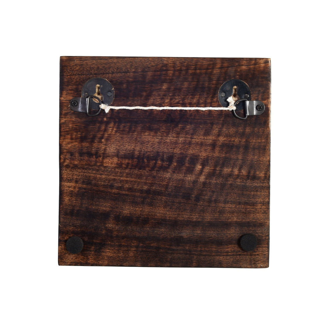 Hola Wooden Key Holder with Hand Painted Elephant and HOME Design, Wall Mounted Key Organizer for Homedecor