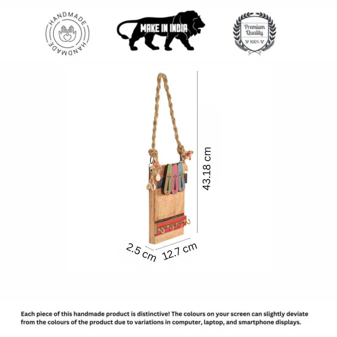 Handrcafted TIKI Face Key Hanger (5x1x17)