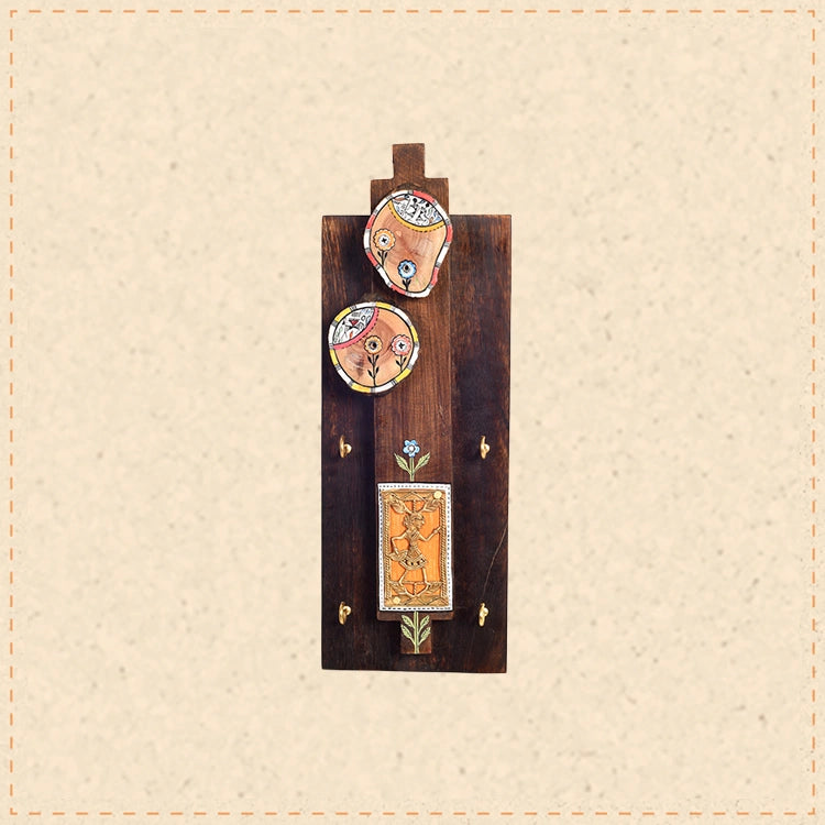 Prabha Key hanger with brass motifs and beautiful art work