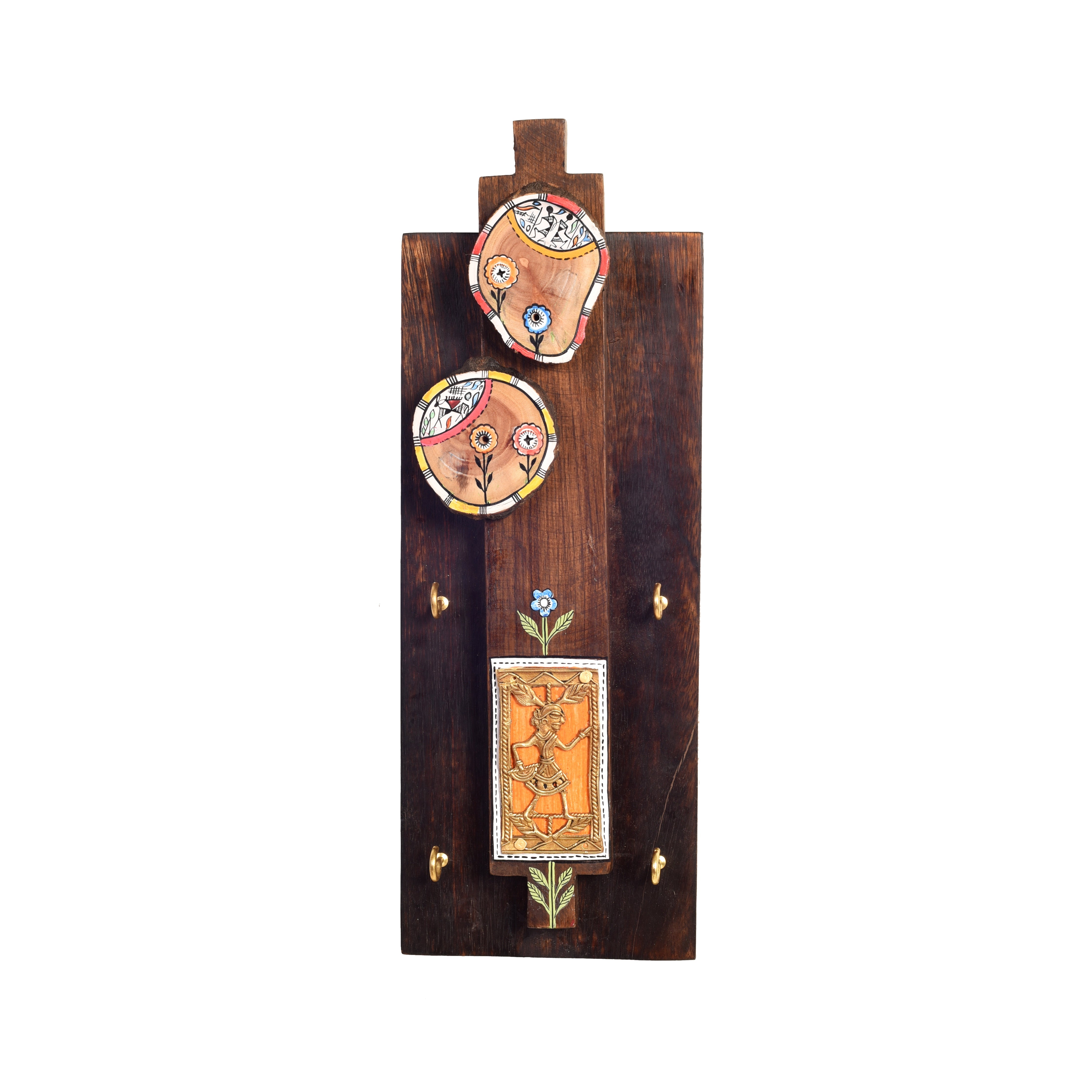 Prabha Key hanger with brass motifs and beautiful art work