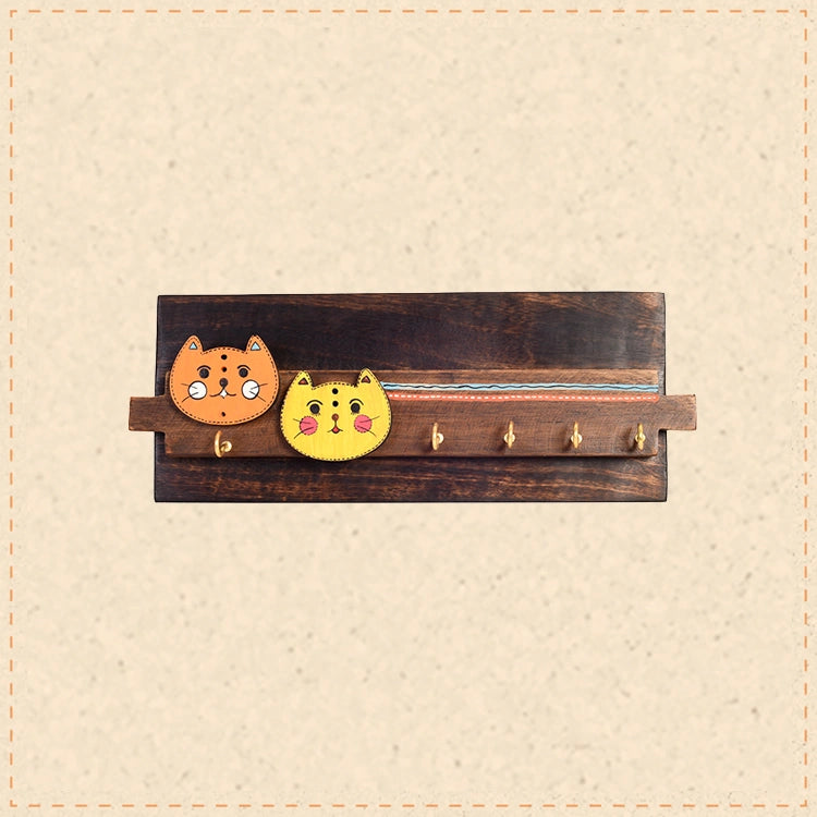 Meow Key hanger with cat motifs and beautiful art work