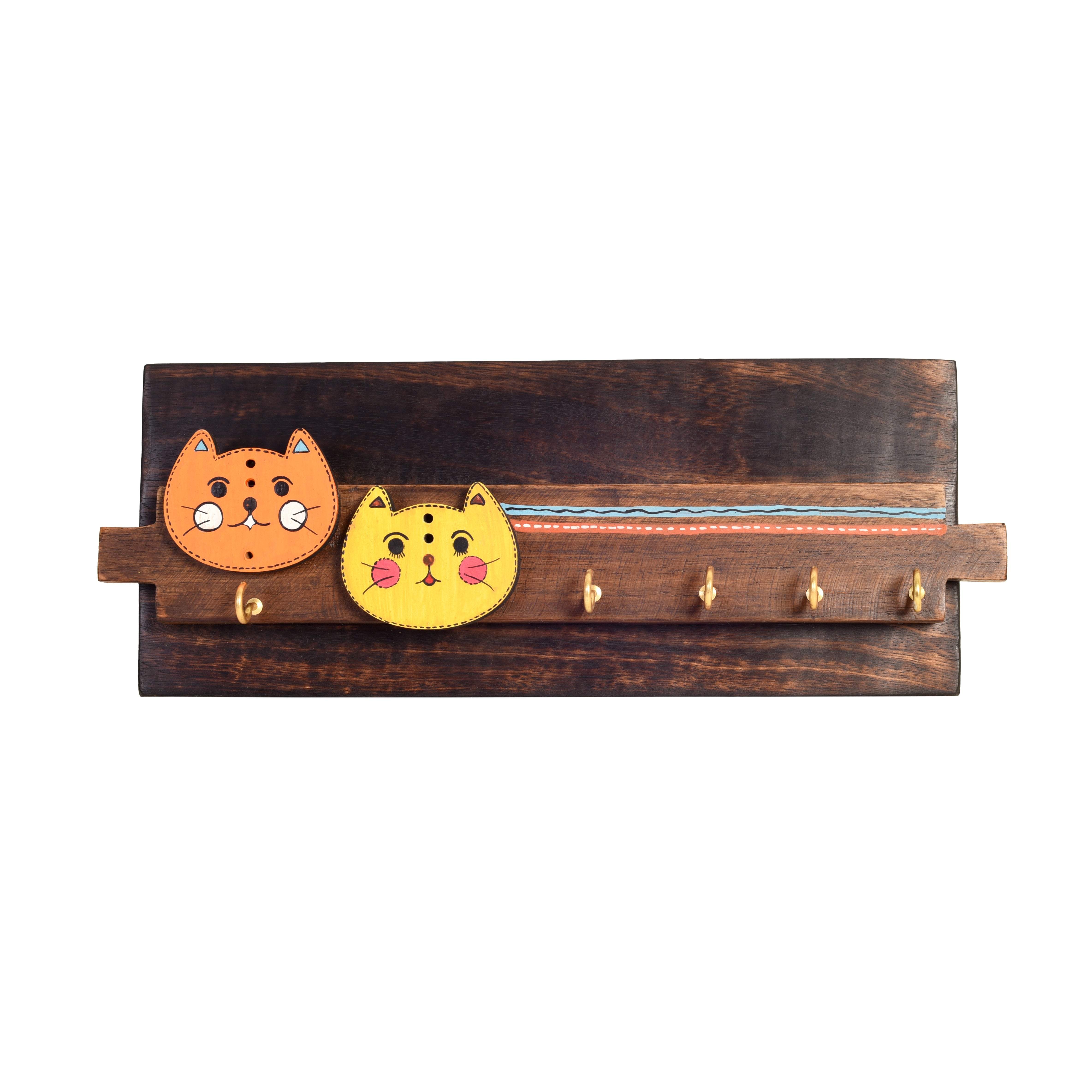 Meow Key hanger with cat motifs and beautiful art work