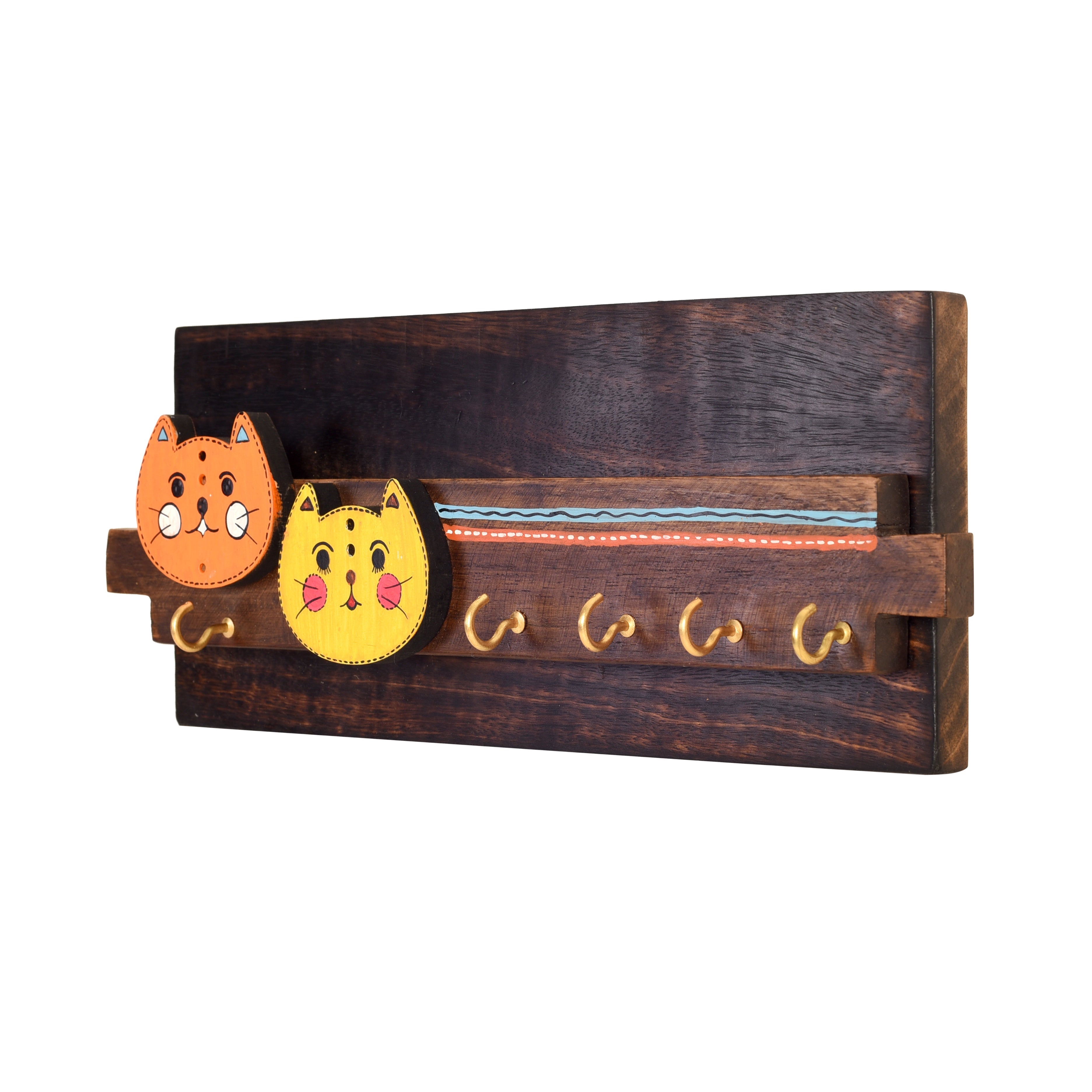 Meow Key hanger with cat motifs and beautiful art work