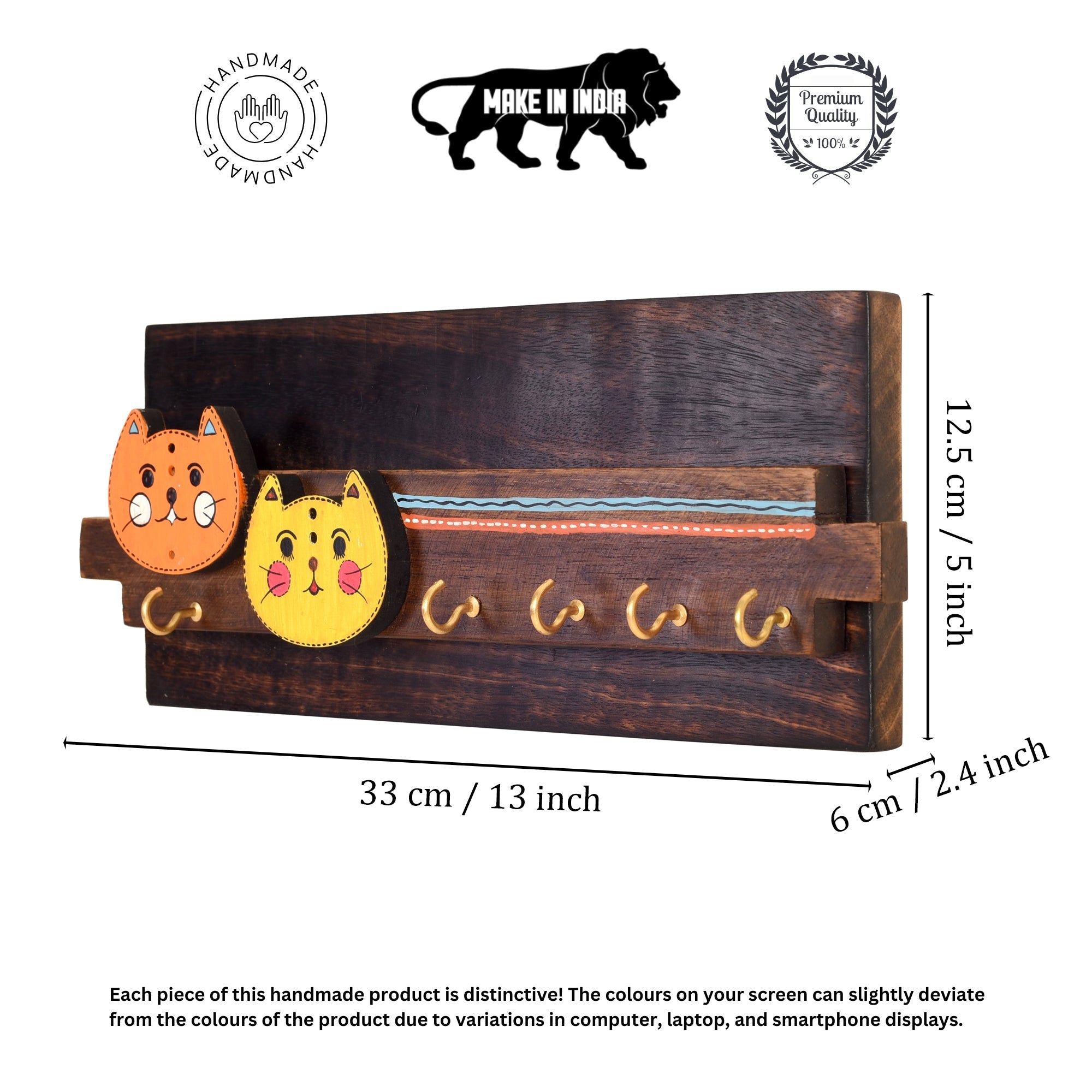 Meow Key hanger with cat motifs and beautiful art work