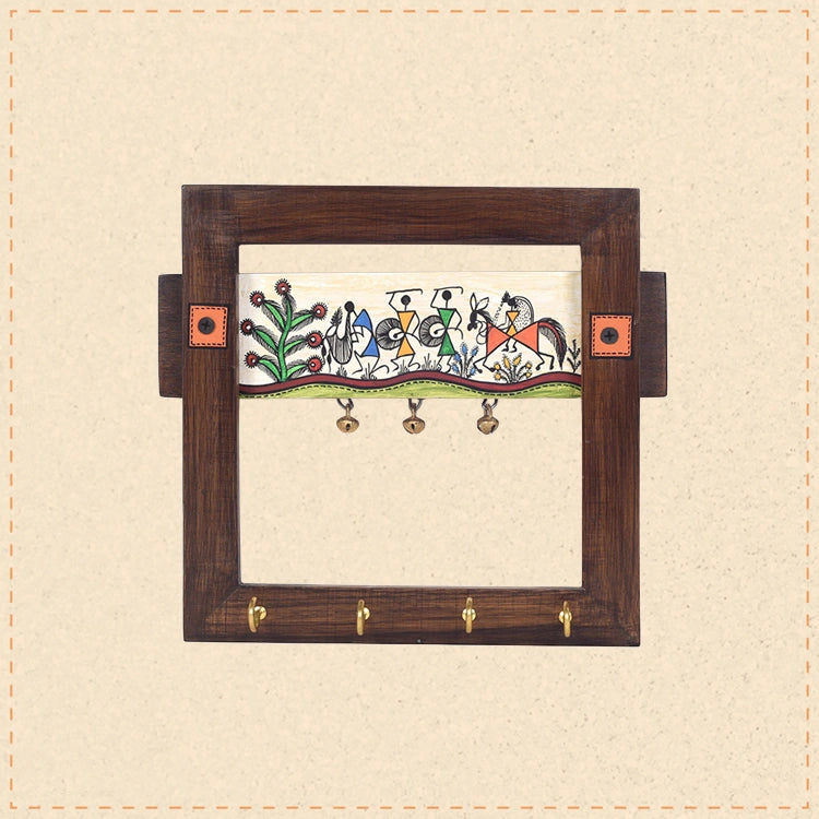 Tribal Melodies Wooden Key Hanger