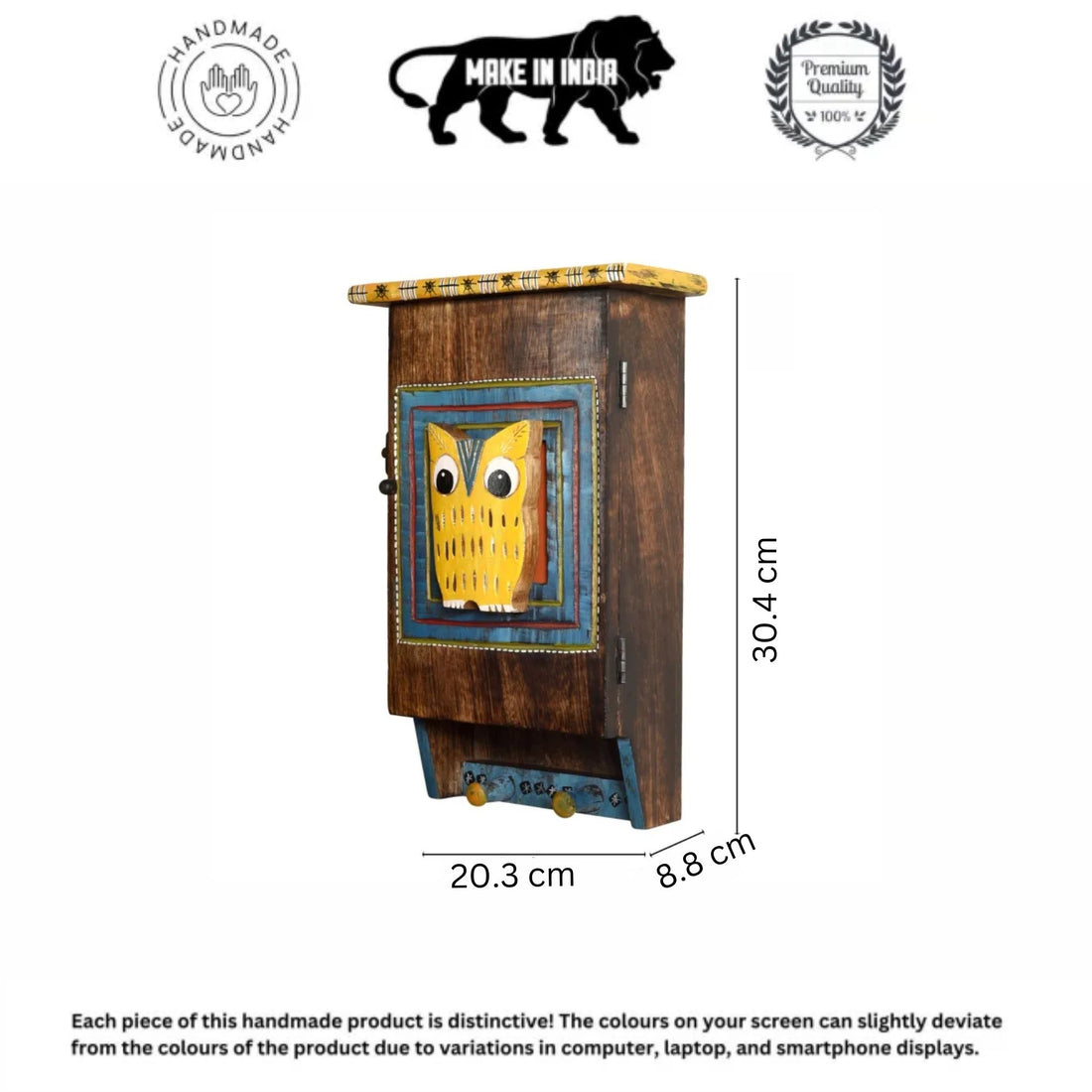 Hooting Owl Key Hanger with Storage Box