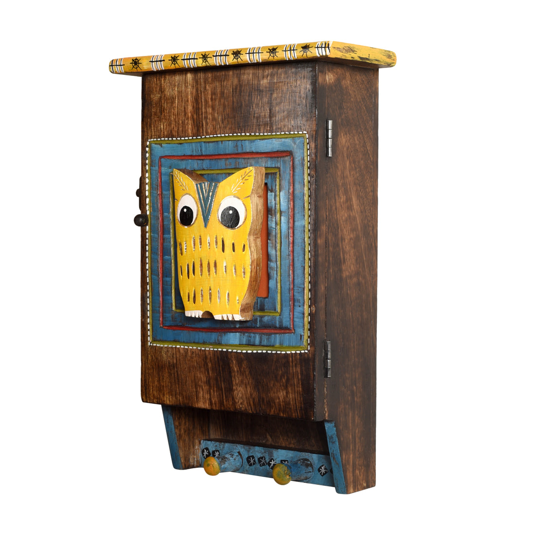 Hooting Owl Key Hanger with Storage Box