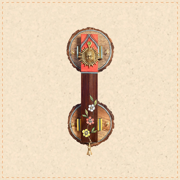 Abha Key hanger with brass motifs and beautiful art work