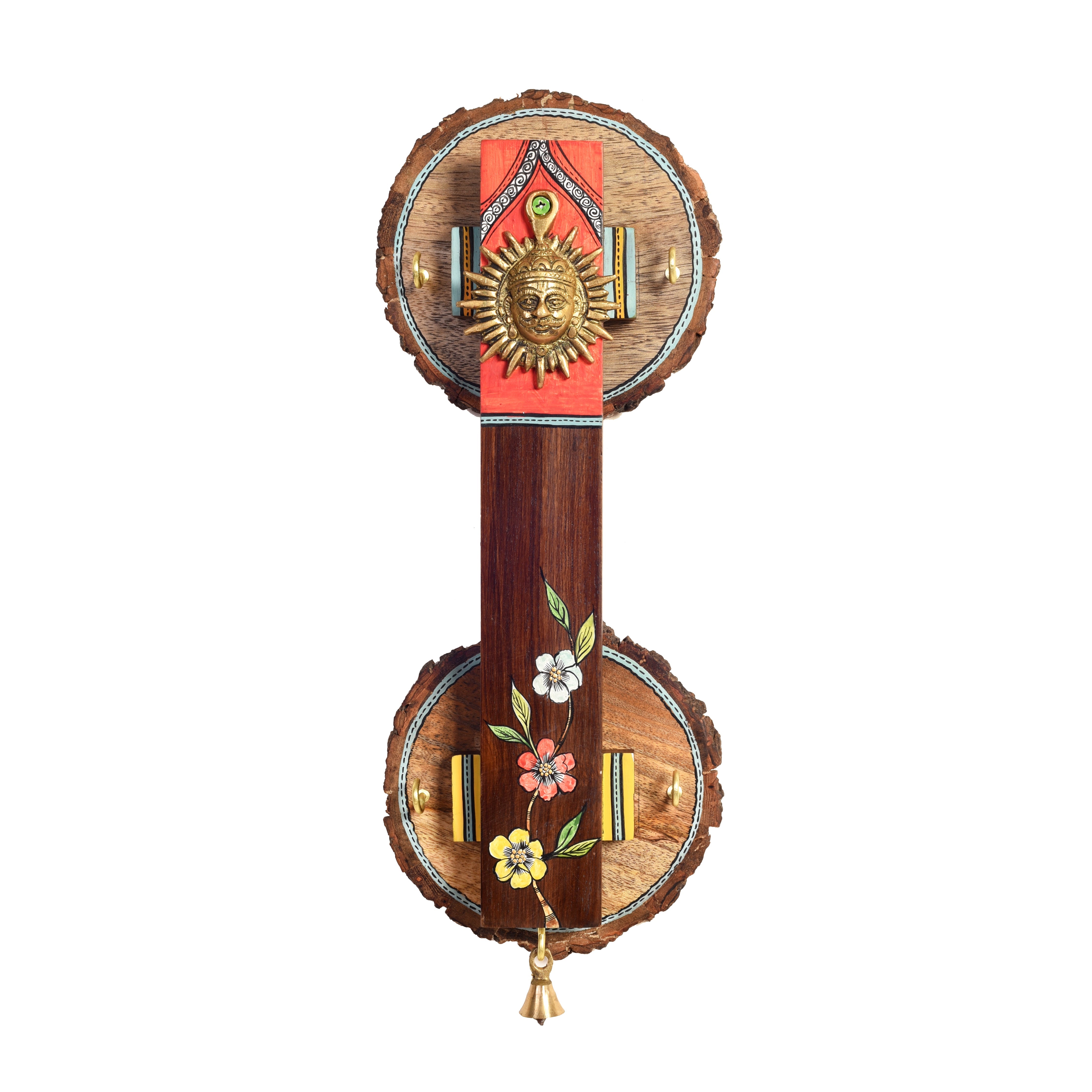 Abha Key hanger with brass motifs and beautiful art work