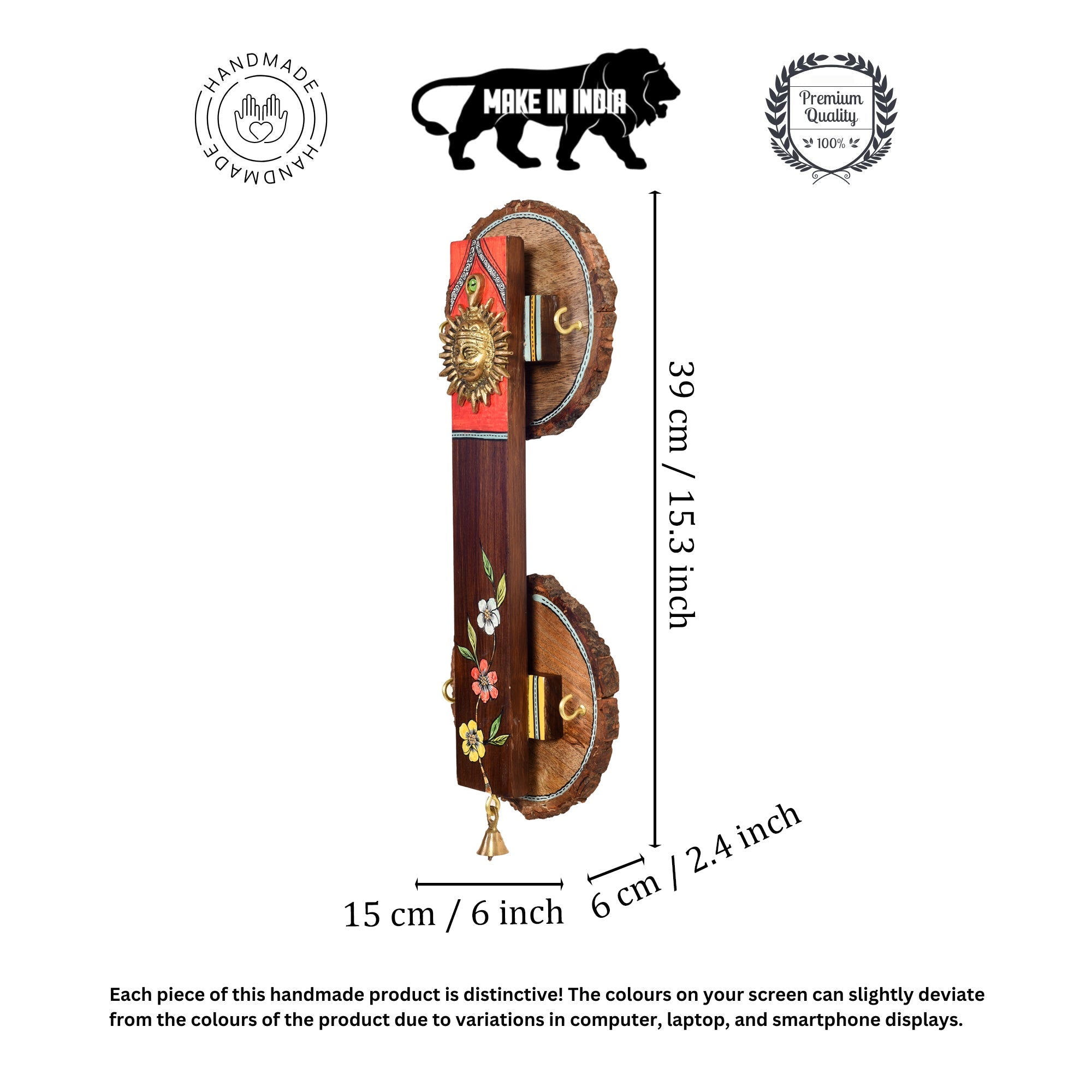 Abha Key hanger with brass motifs and beautiful art work