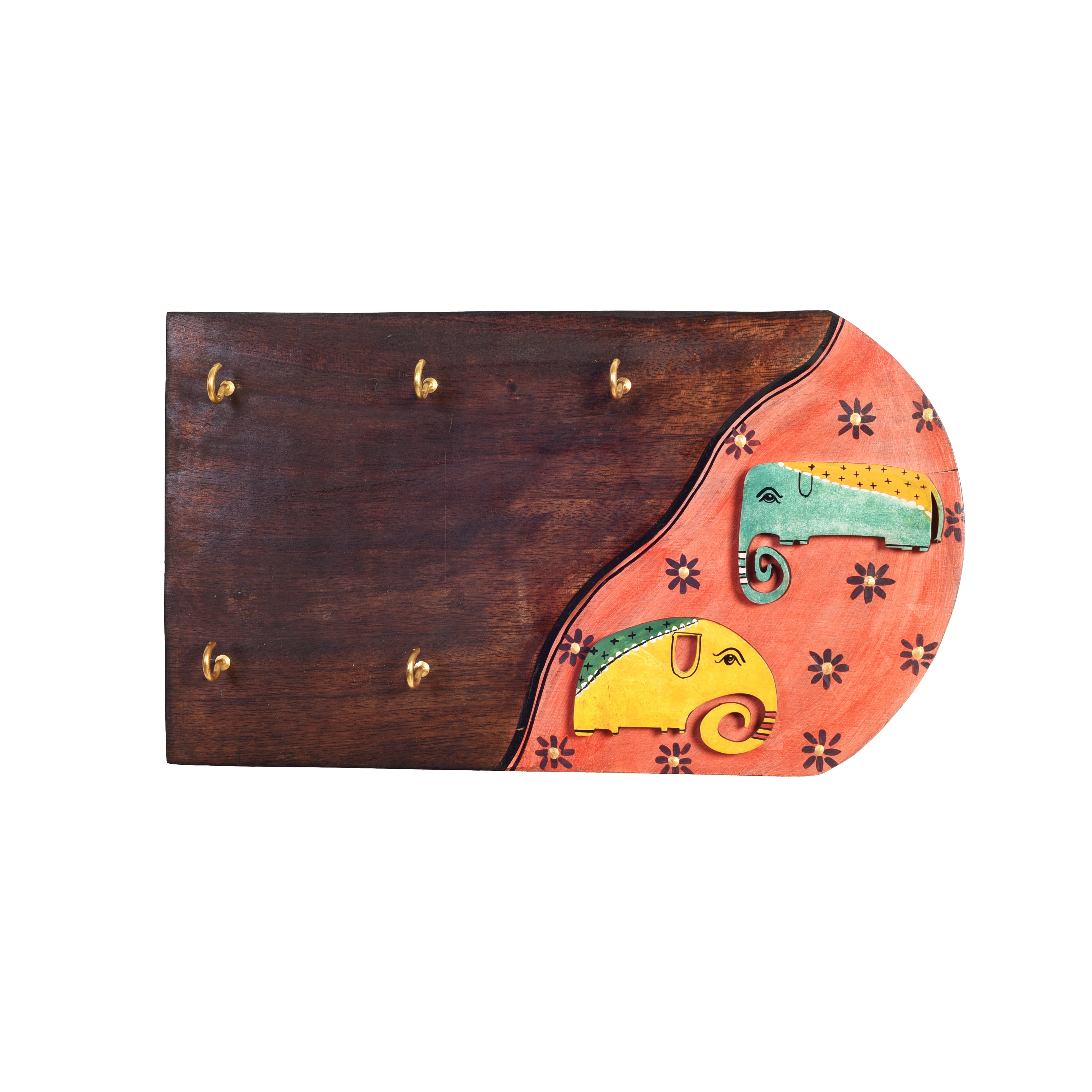 Hoka-Poka Key hanger with elephant motifs and beautiful art work